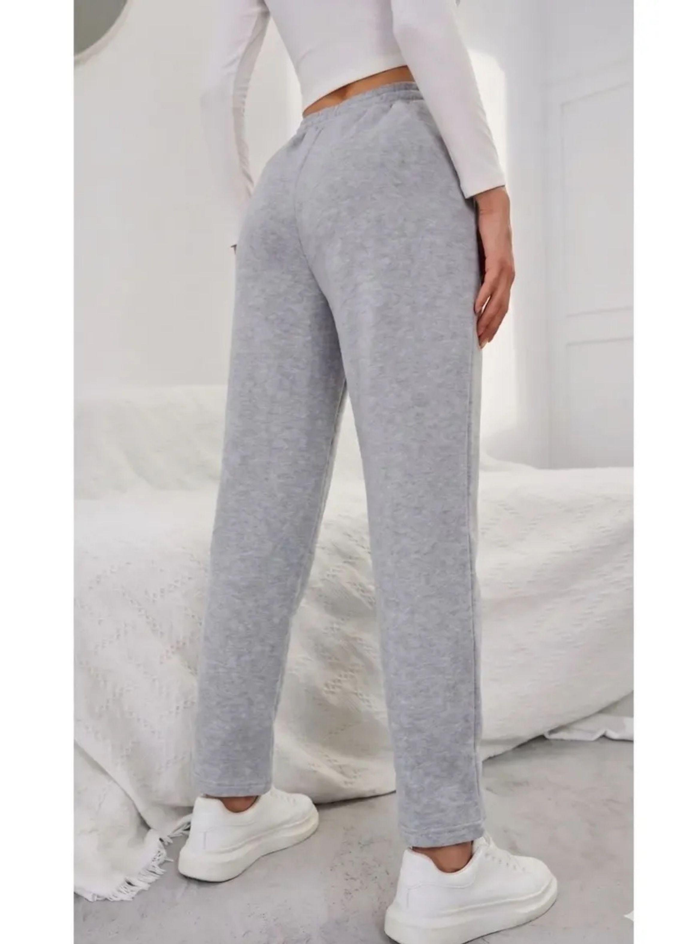 Pantalon Buzo Mujer Recto Slim Forro Polar 676-4