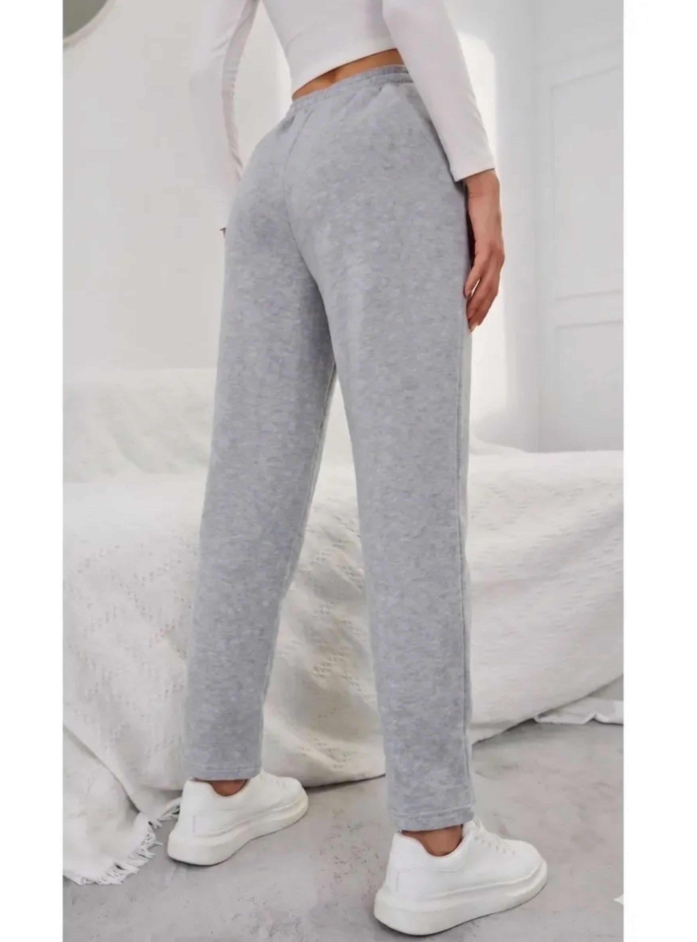 Pantalon Buzo Mujer Recto Slim Forro Polar 676-4