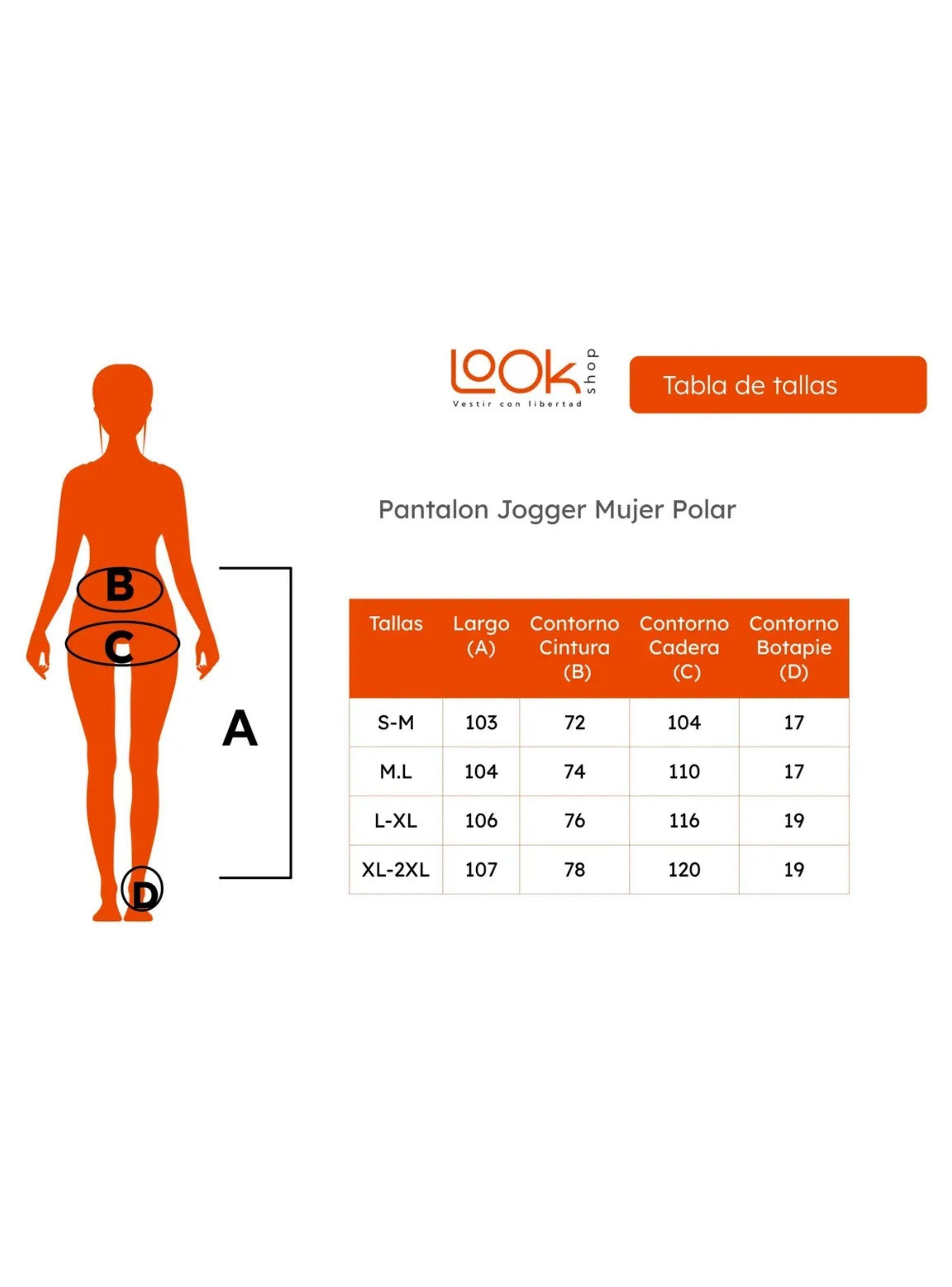 Pantalon Buzo Mujer Recto Slim Forro Polar 676-7
