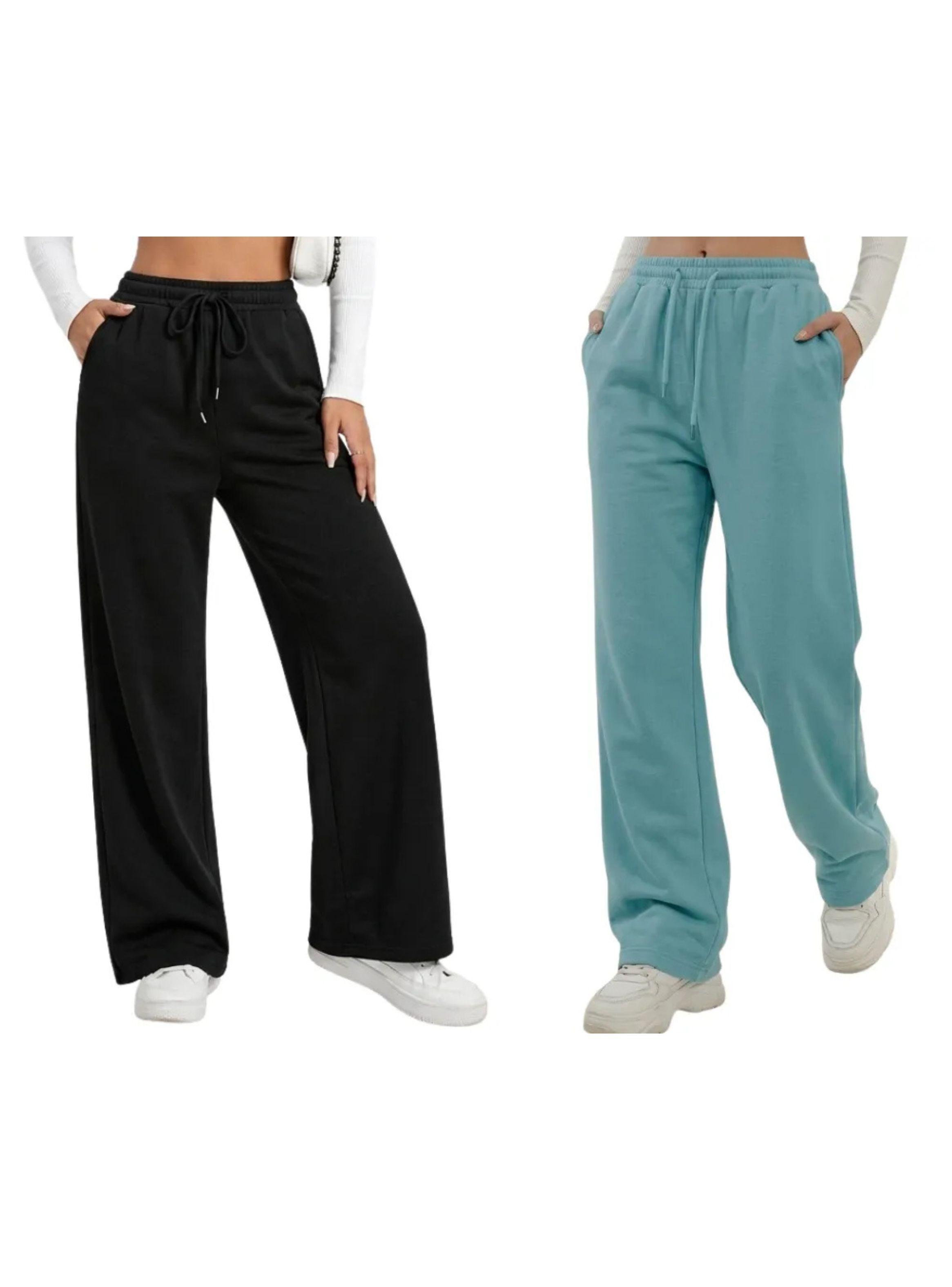 Pack 2 Pantal n Jogger Mujer Recto Forro Interior Corderito 8675-3