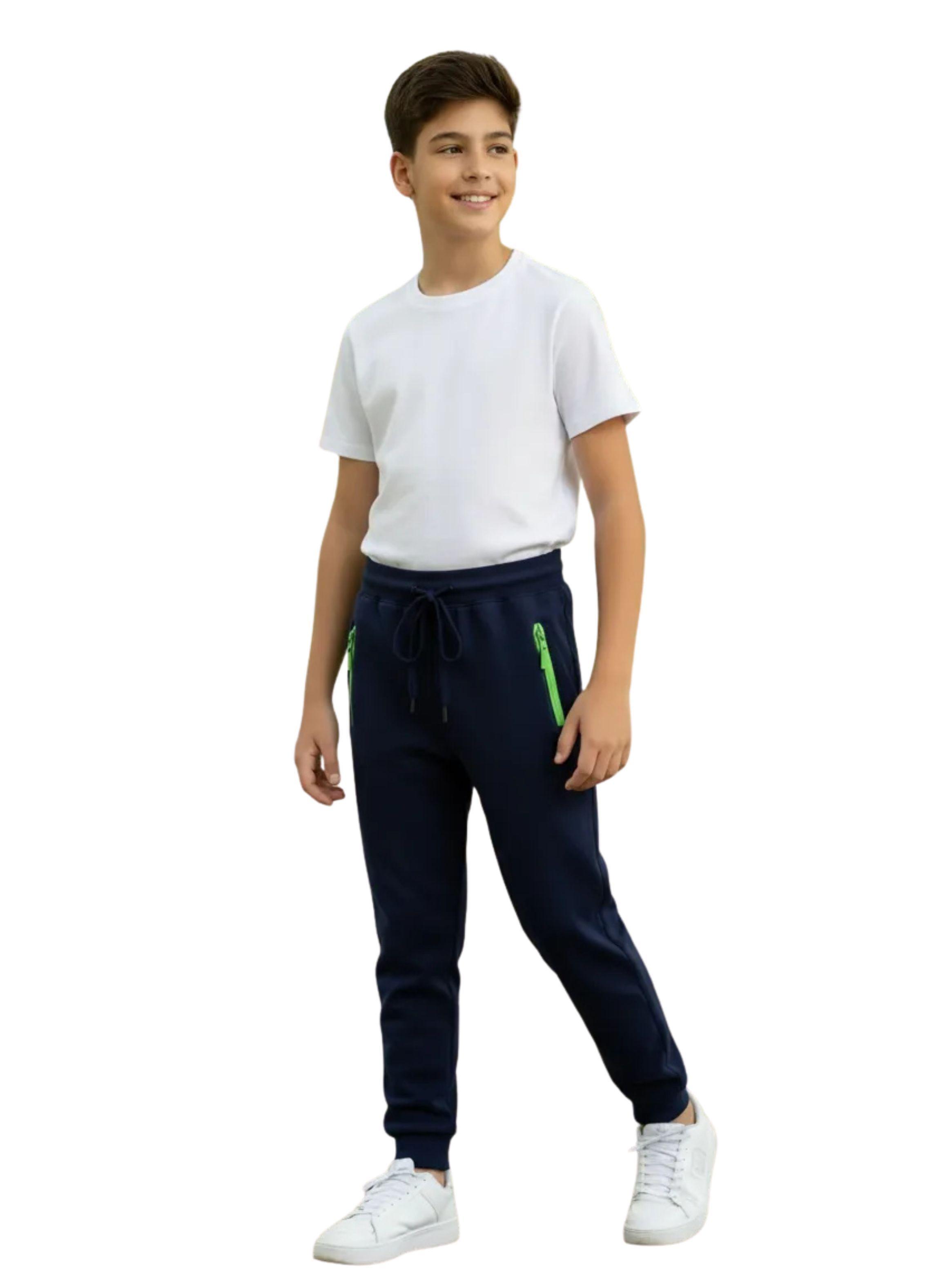Pantalón Jogger Juvenil, Niño. Forro Piel, Térmico Invierno 0791-0