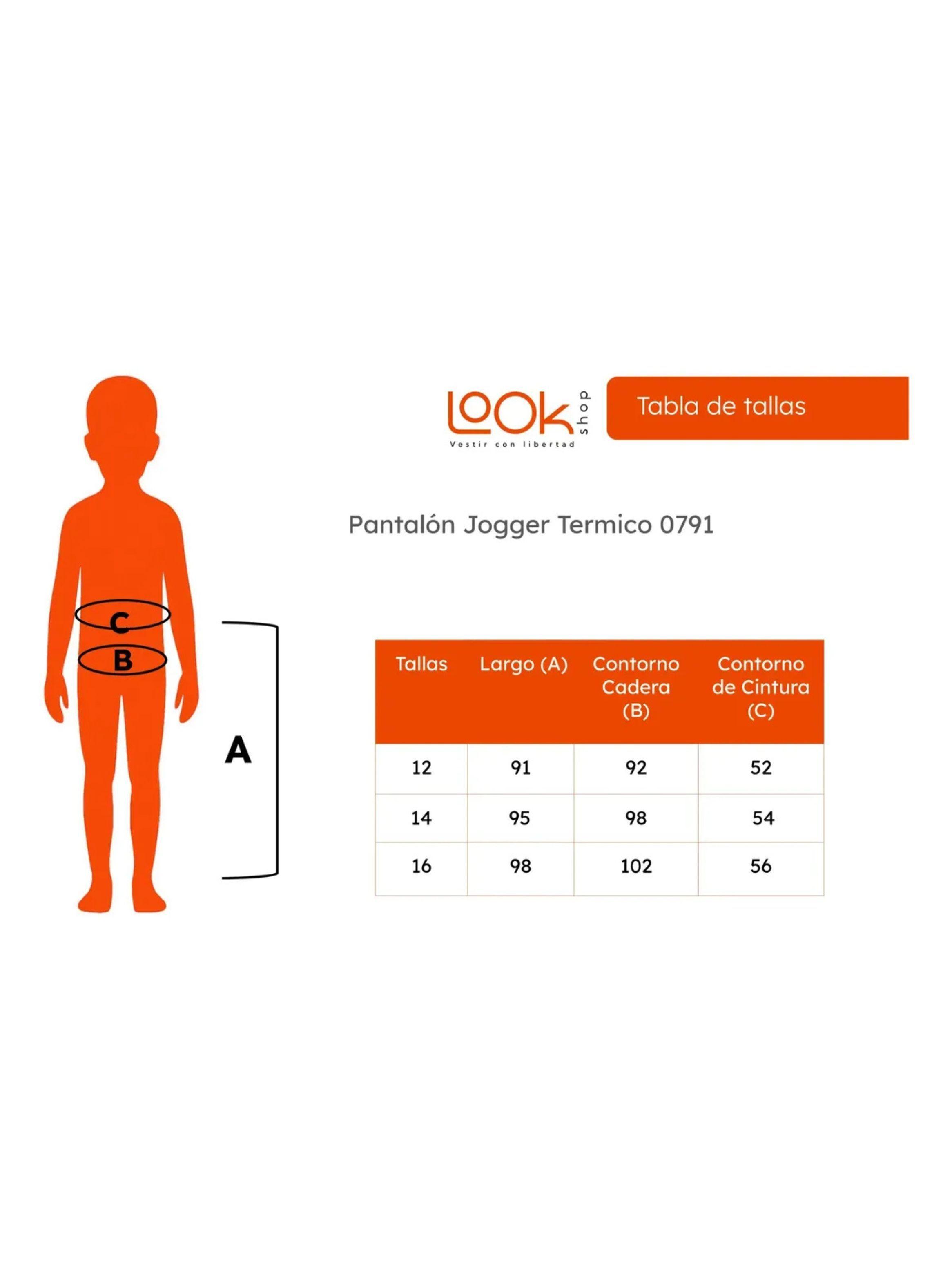 Pantalón Jogger Juvenil, Niño. Forro Piel, Térmico Invierno 0791-7