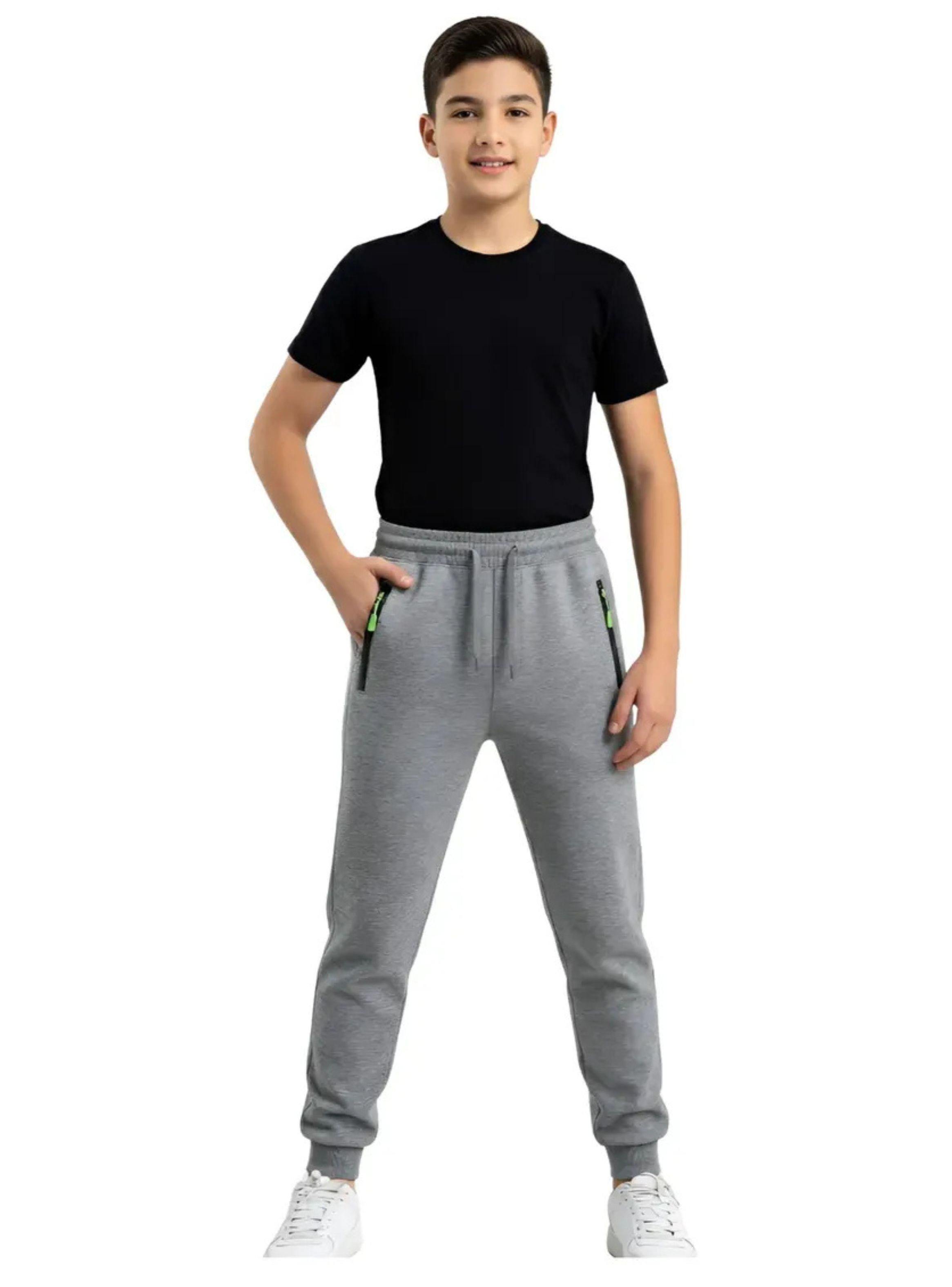 Pantalón Jogger Juvenil, Niño. Forro Piel, Térmico Invierno 0791-0