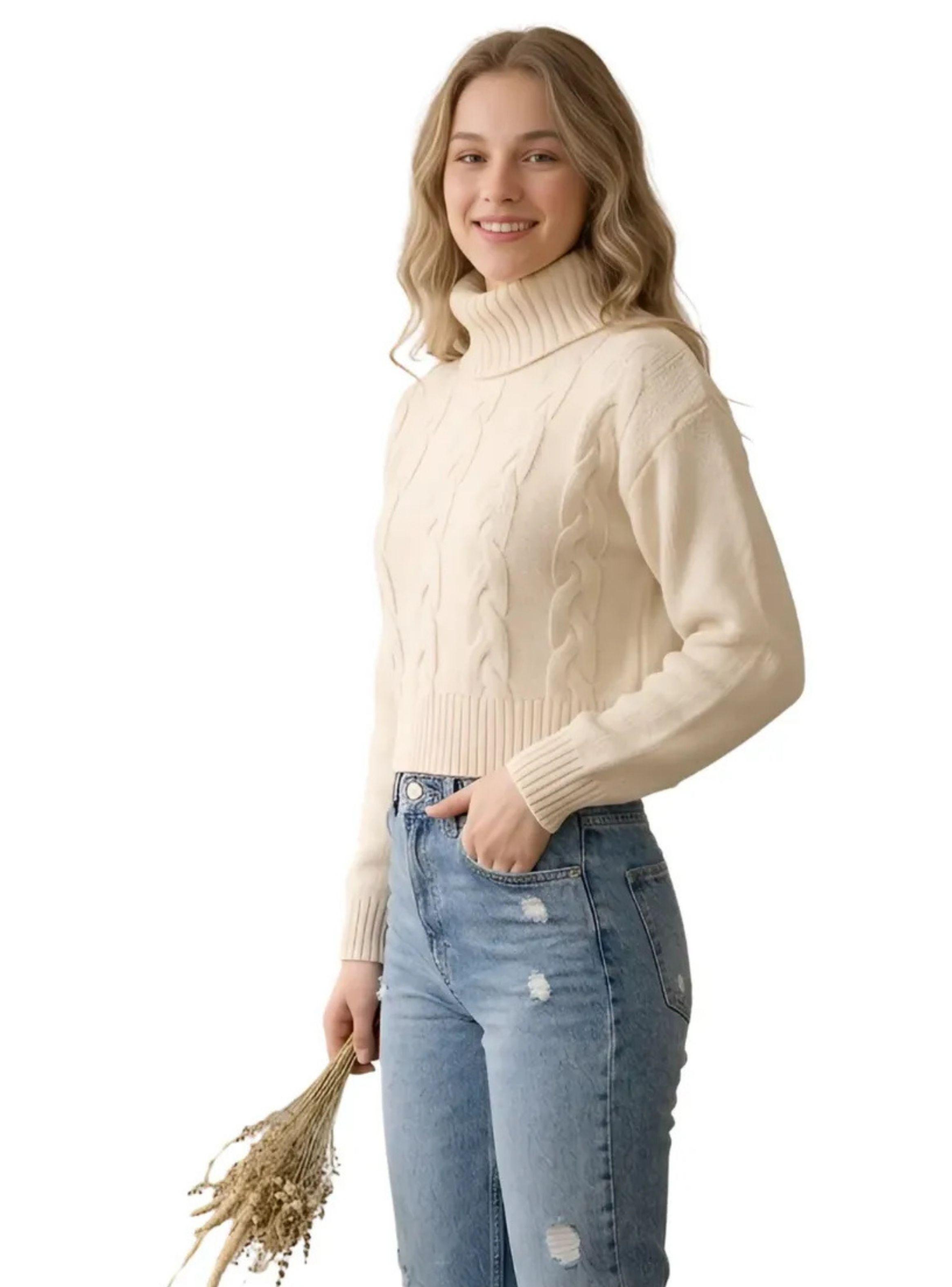 Sweater Lana Mujer Otoño Invierno Grueso 7022-1