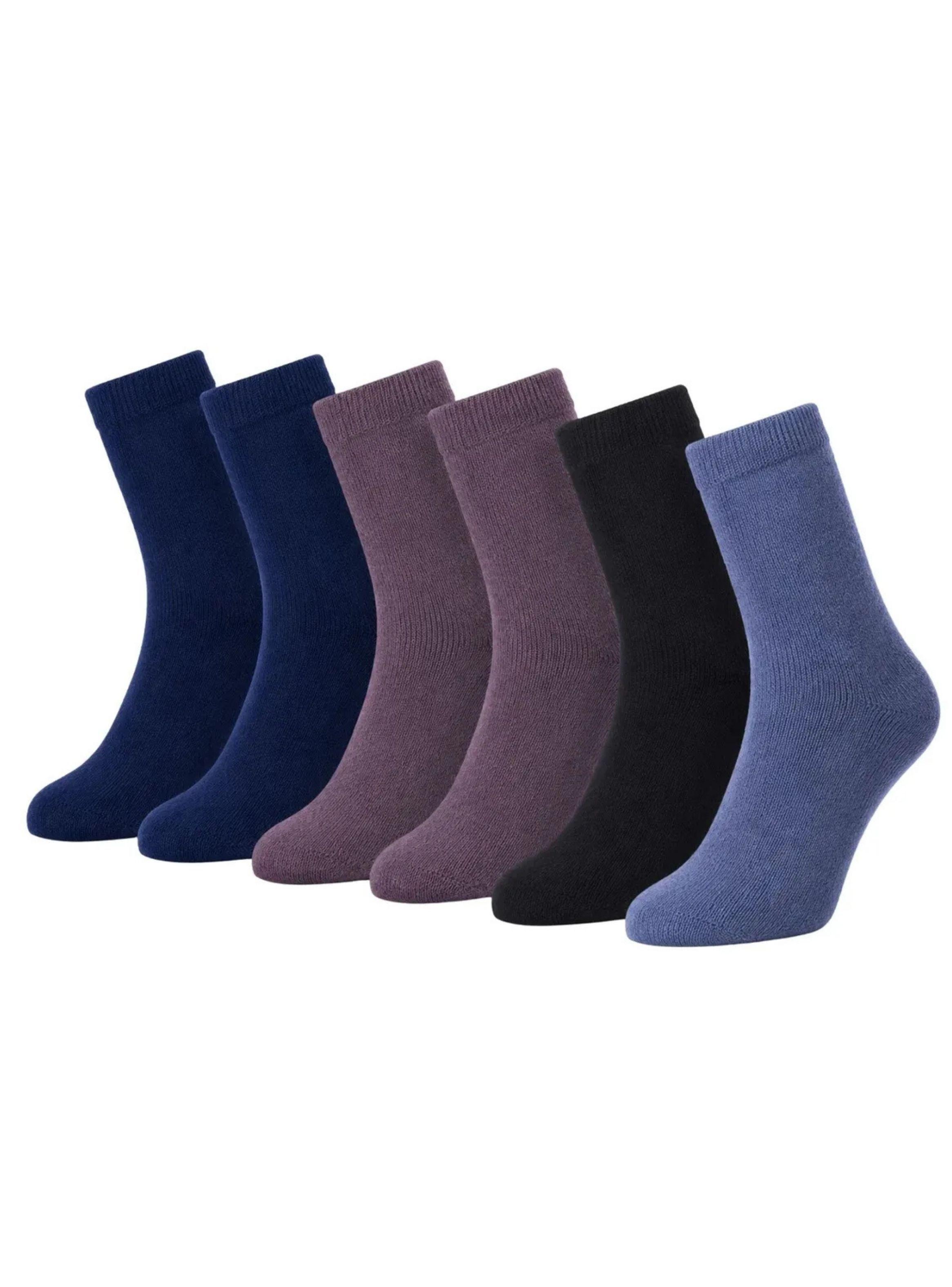 Pack 6 Pares Calcetas De Lana Térmicas Invierno Premium 1923-0