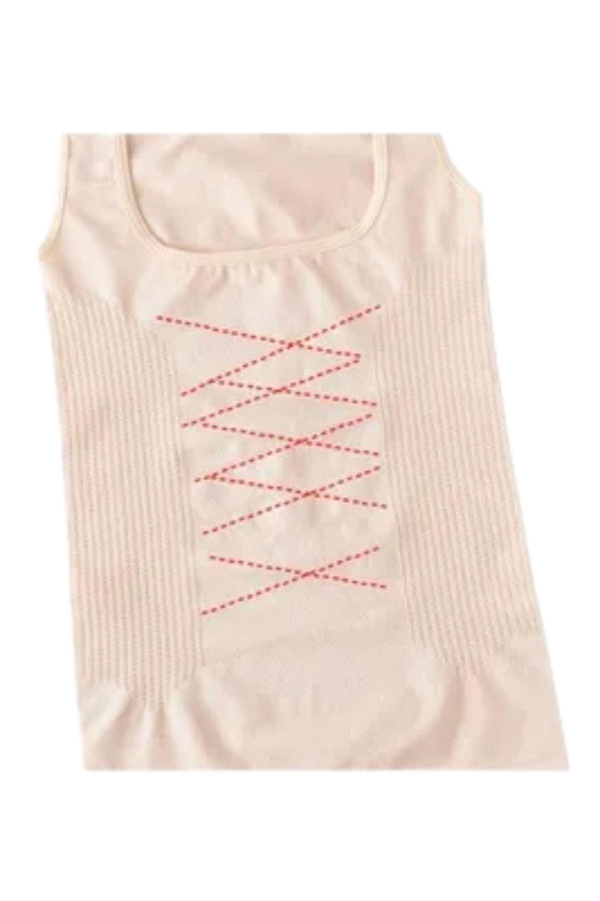 Camiseta Musculosa Mujer Faja Reductora Nylon Compresión 517-5