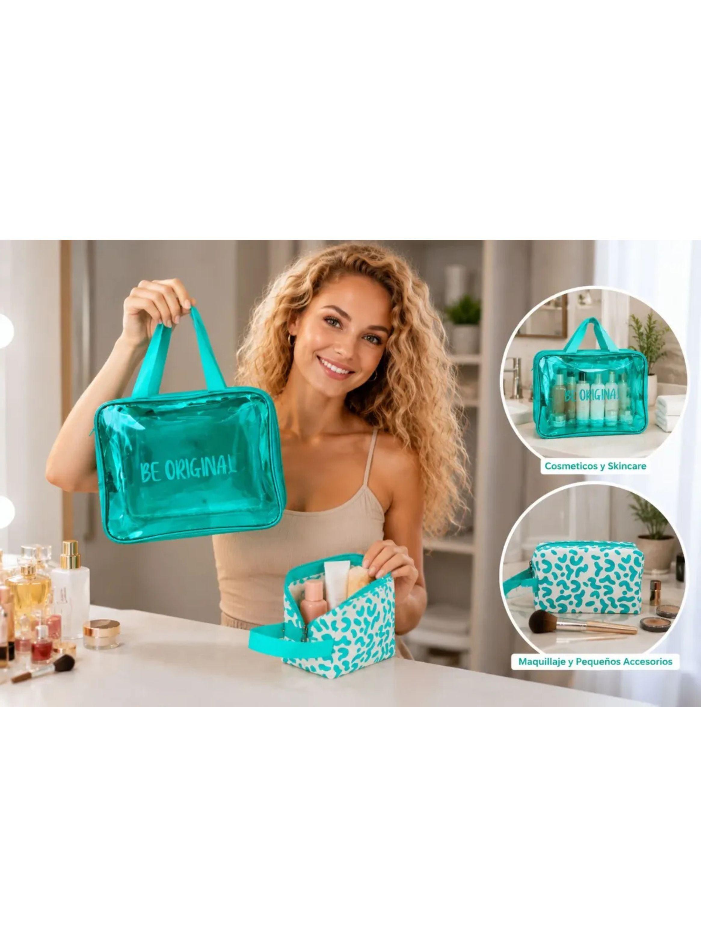 Set De 2 Estuches Forever Cosmetiqueros Regalo Perfecto 848-2