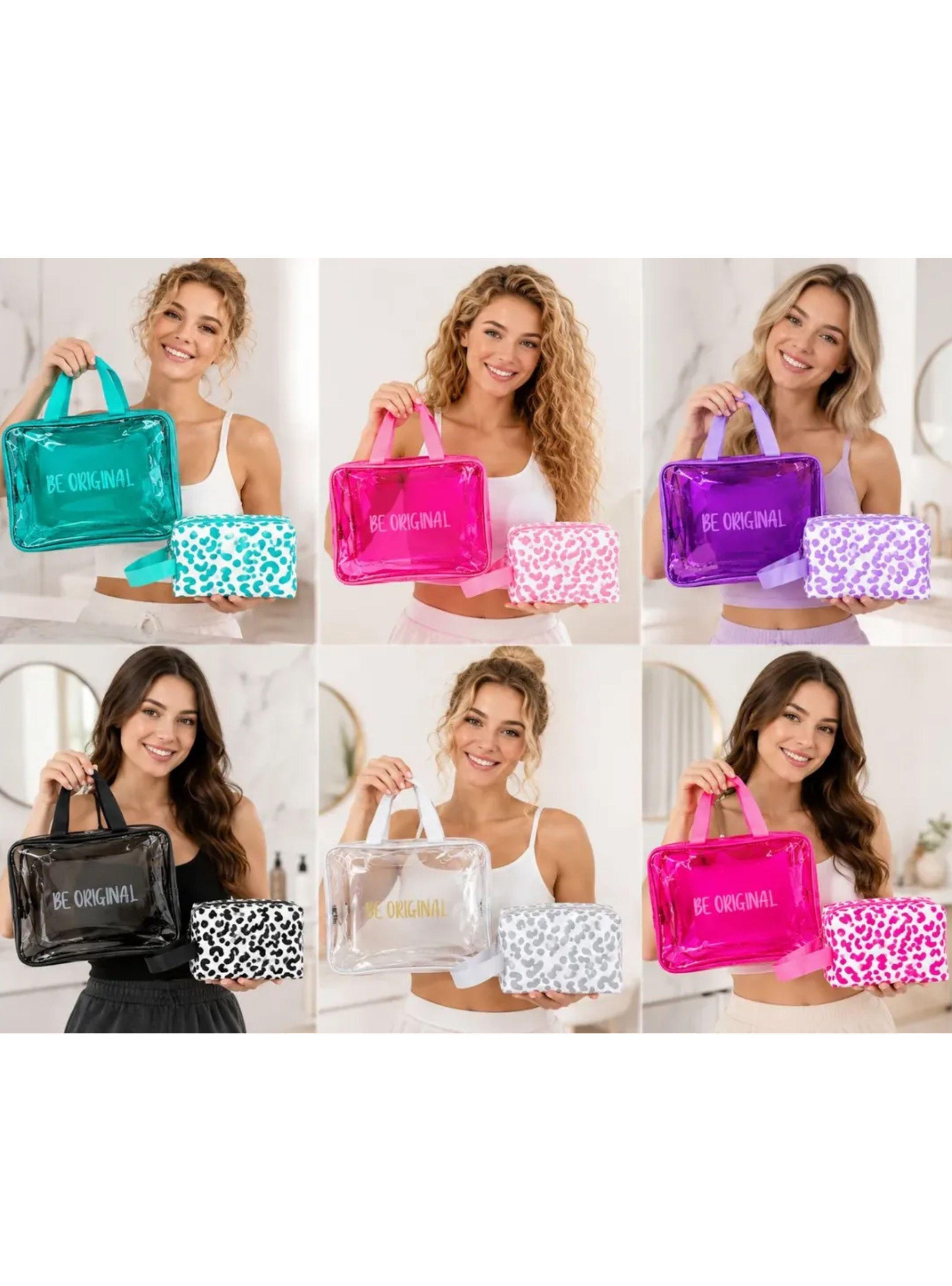 Set De 2 Estuches Forever Cosmetiqueros Regalo Perfecto 848-3