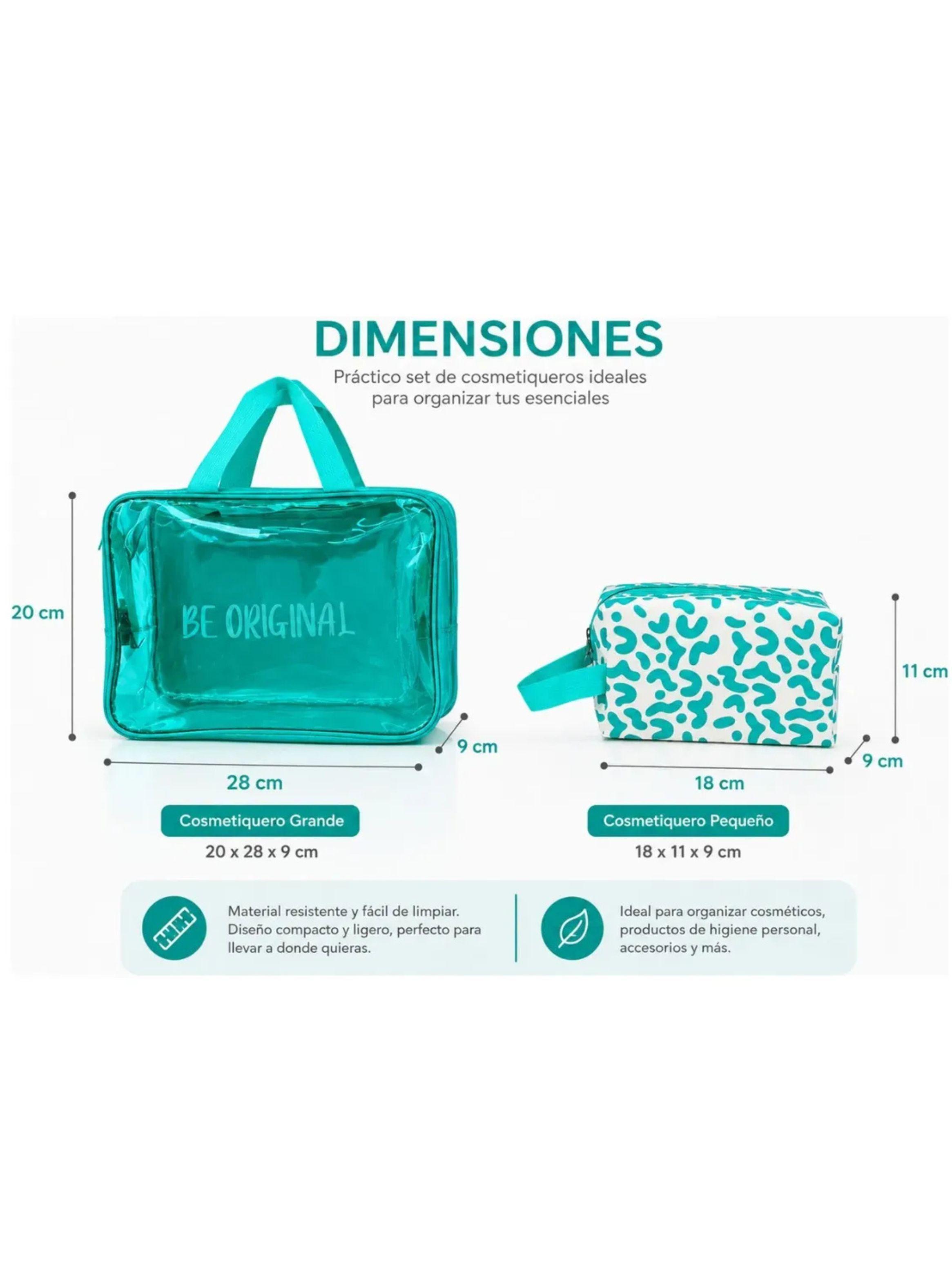Set De 2 Estuches Forever Cosmetiqueros Regalo Perfecto 848-5