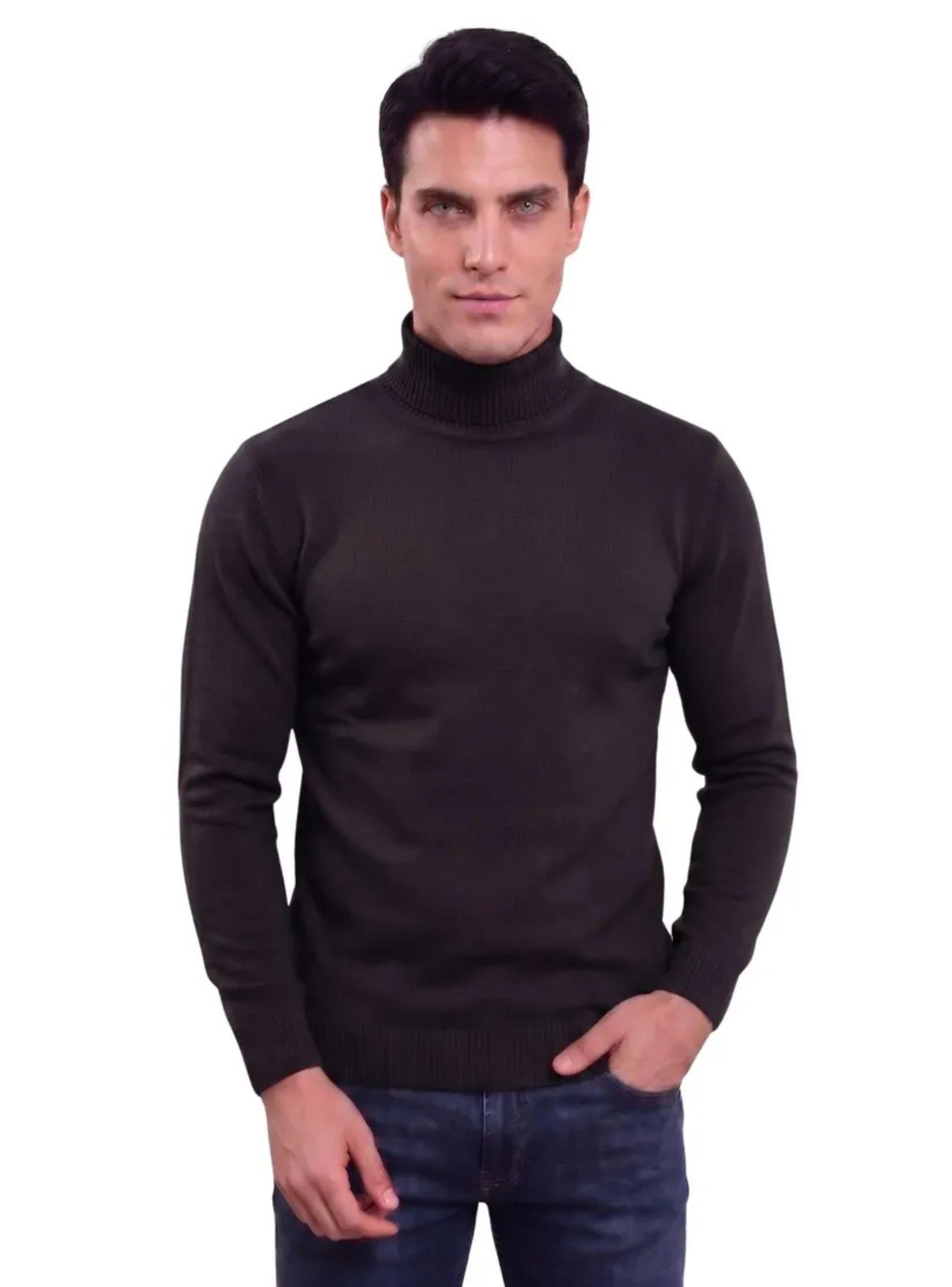 Sweater Tejido Hombre Cuello Subido Beatle 096-0