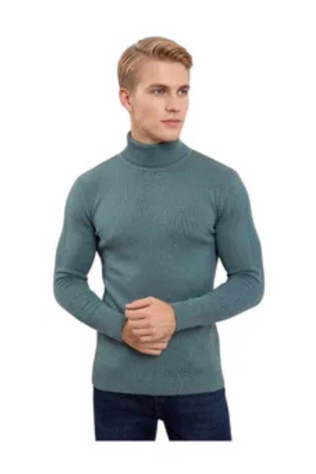 Sweater Tejido Hombre Cuello Subido Beatle 096-0