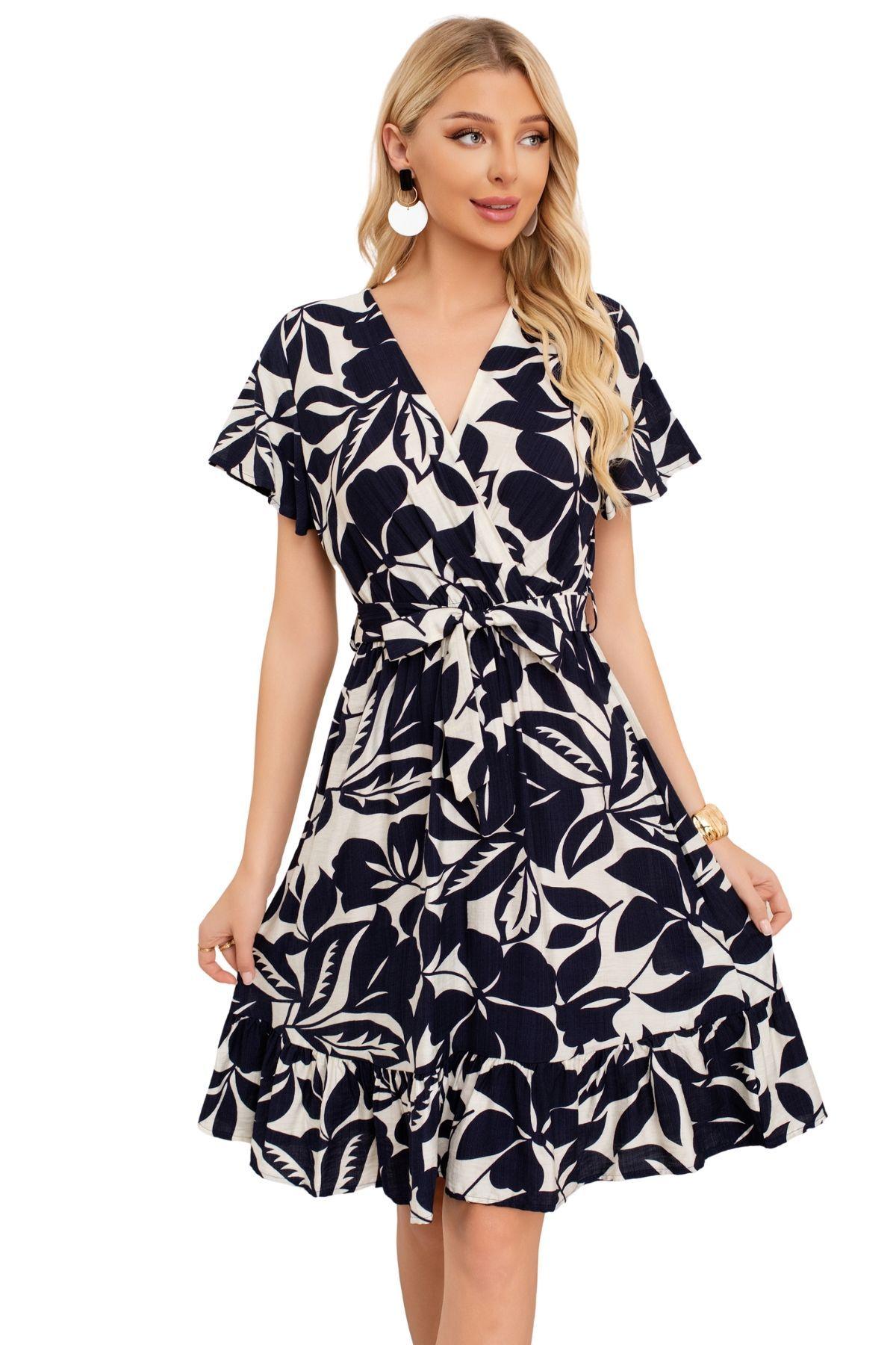 Vestido Premium Tipo Lino Corto Primavera Mujer 100%algodón. 3367-1