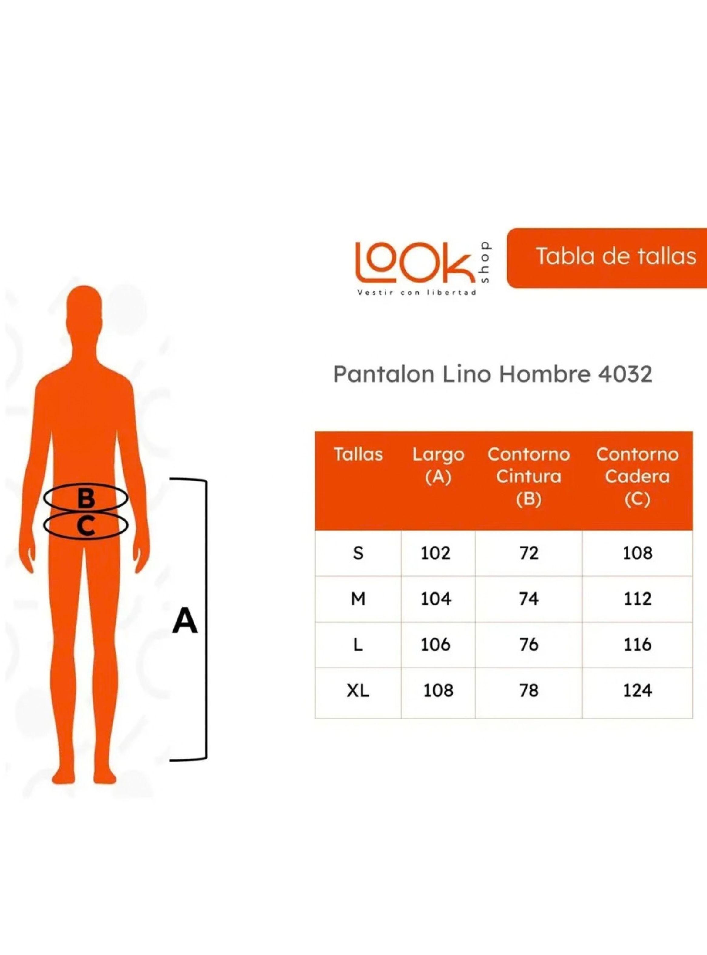 Pantalón Lino Hombre Corte Recto Pretina Elasticada Premium 4032-9