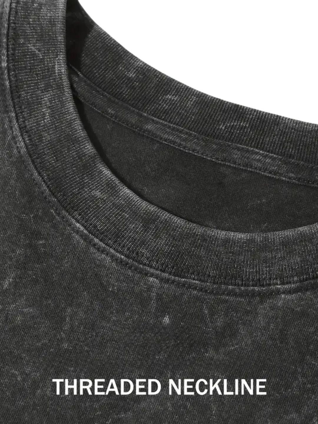 Polera Estilo Washed, Deslavada Vintage. 100% Algodón Unisex 7002-4