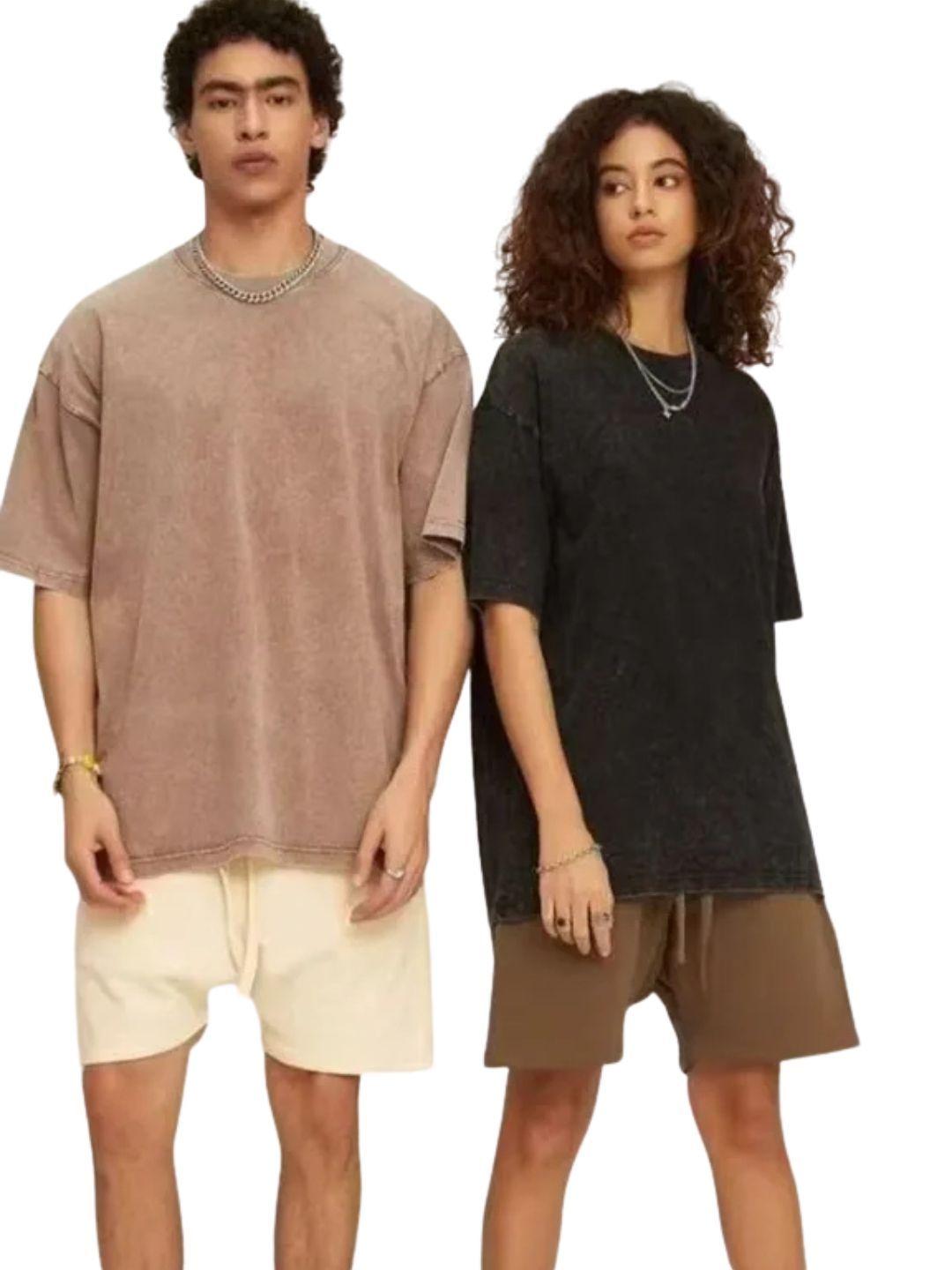 Polera Estilo Washed, Deslavada Vintage. 100% Algodón Unisex 7002-6