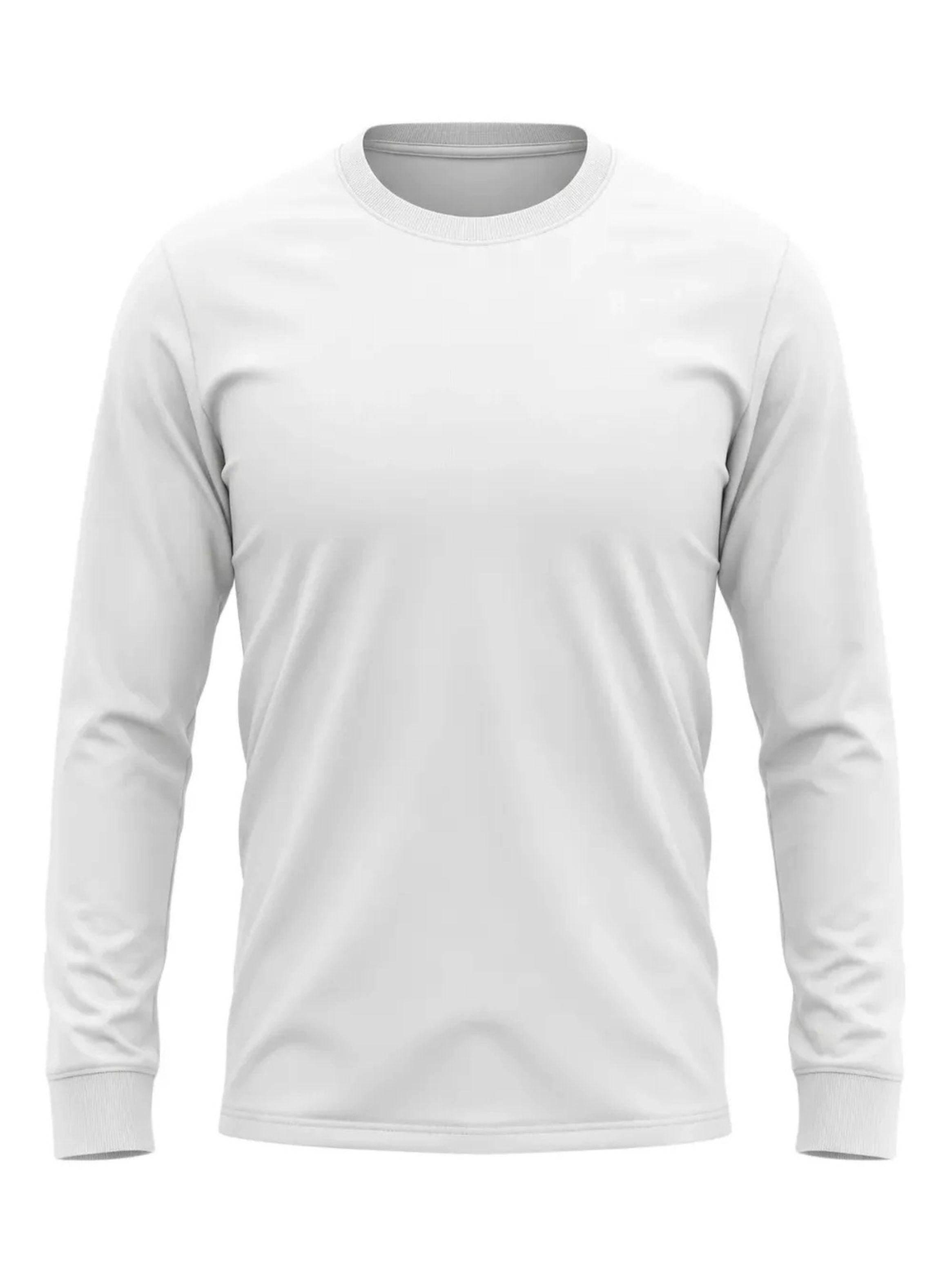 Camiseta Manga Larga Algodón, Negra, Gris, Blanco. Adulto 11-4