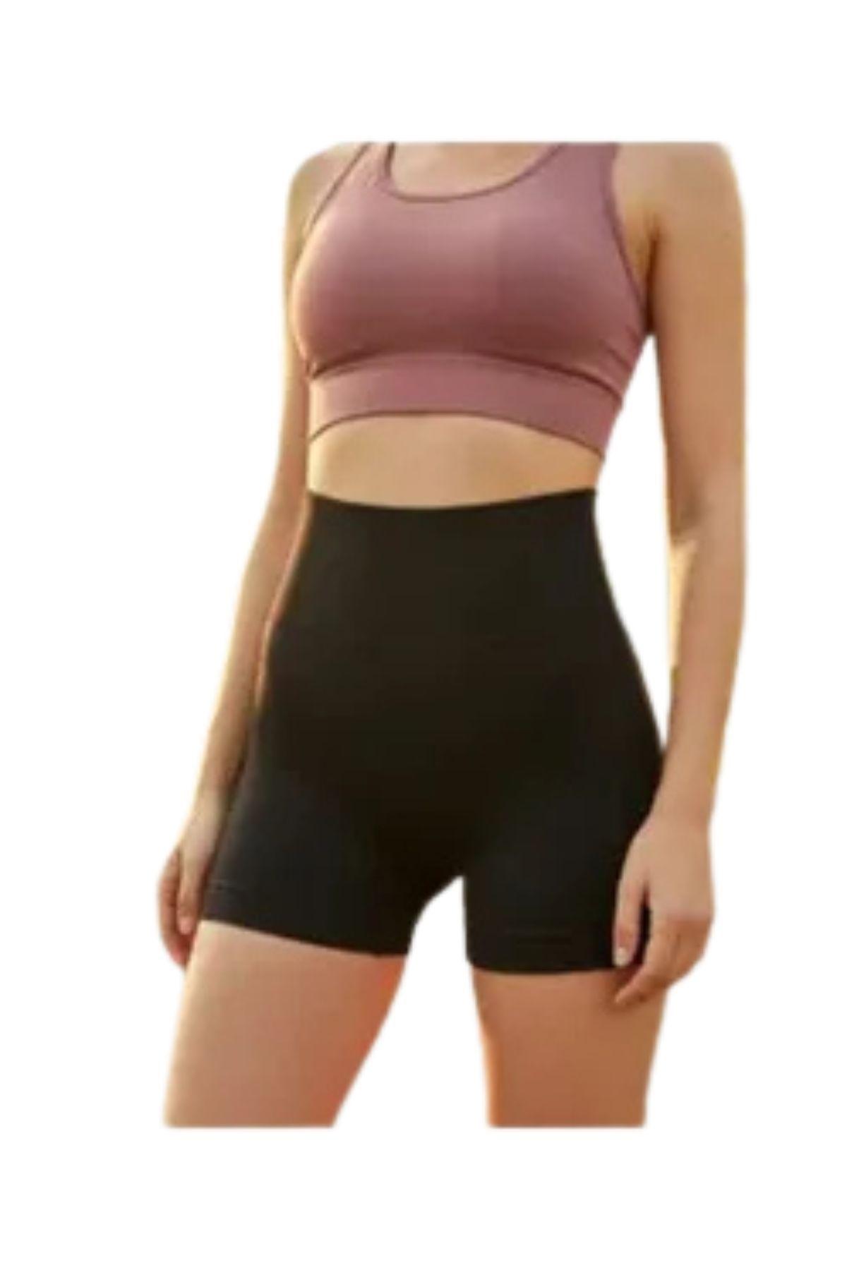 Calza Corta Mujer Control Abdomen Fitness Entrenamiento Gym 516-1