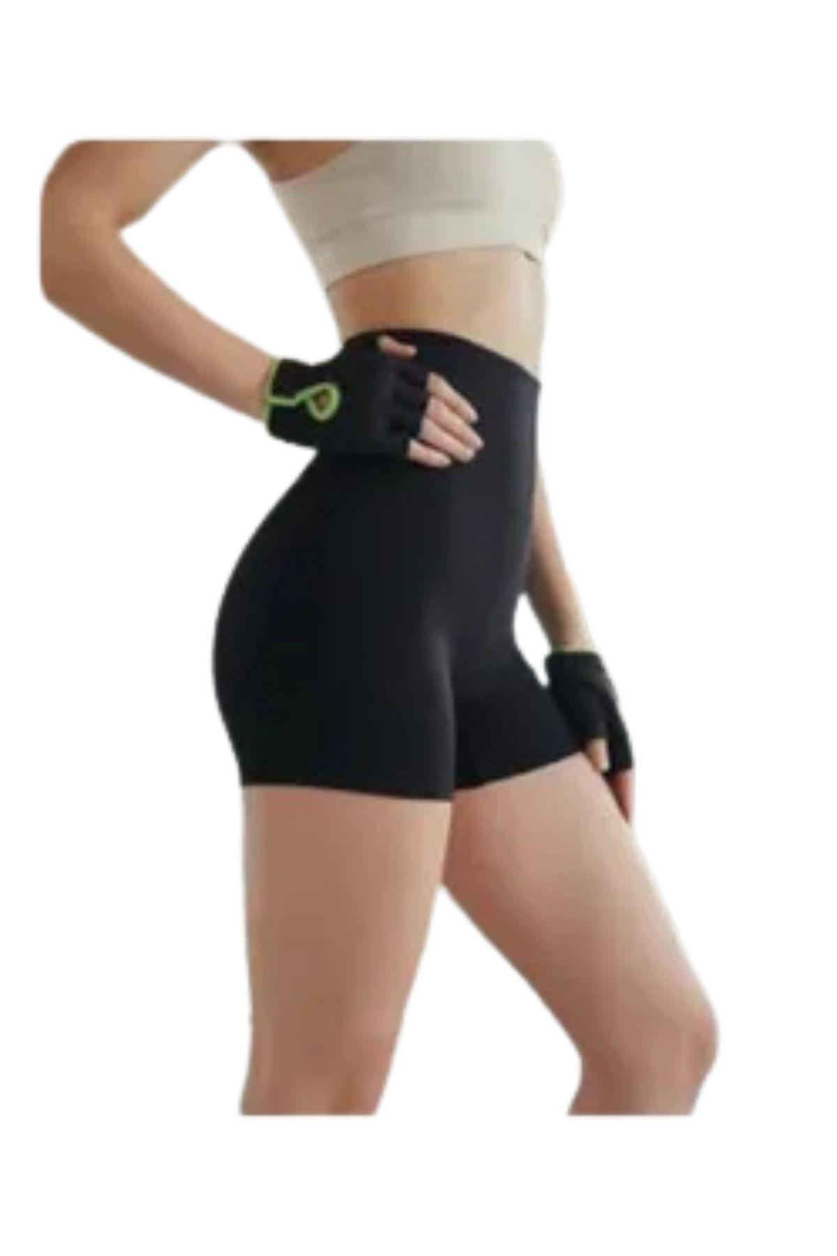 Calza Corta Mujer Control Abdomen Fitness Entrenamiento Gym 516-5