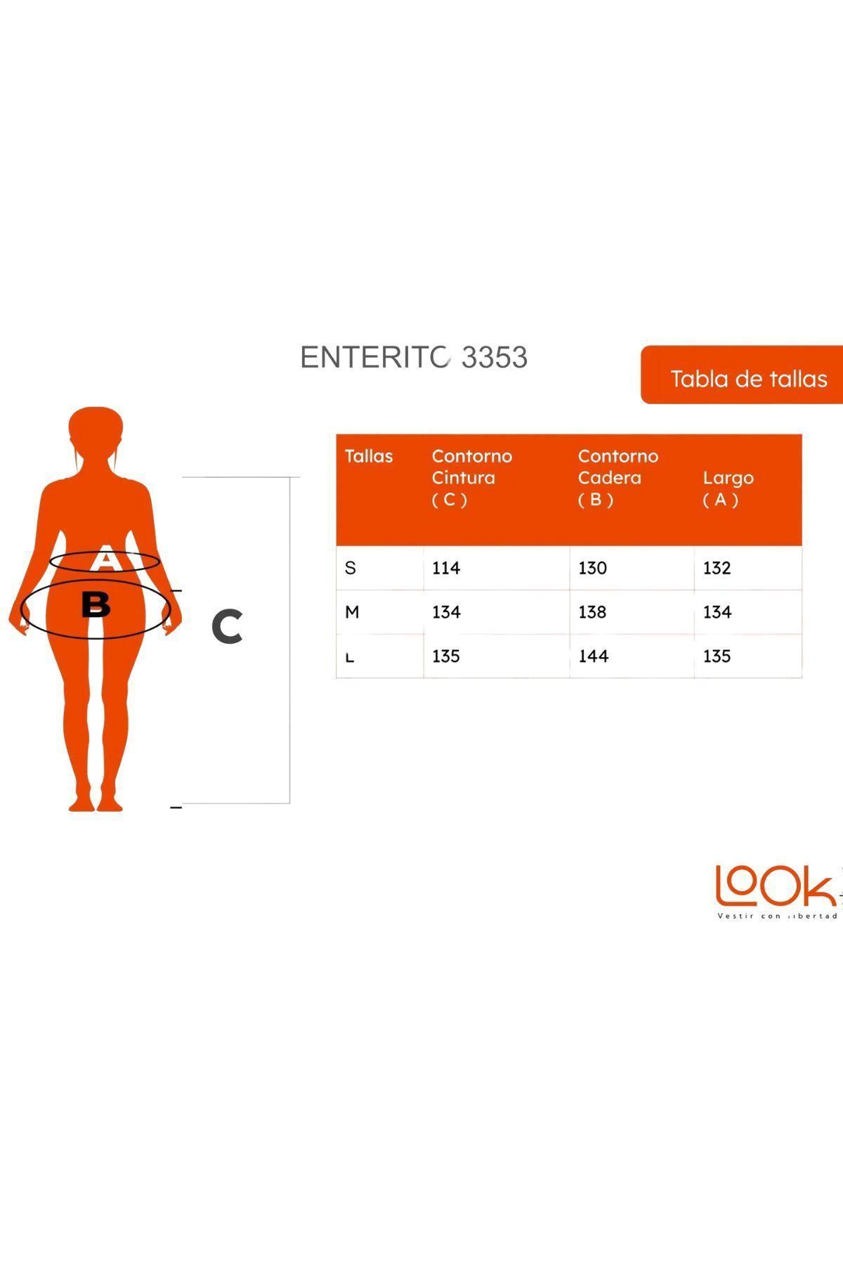 Enterito Palazzo Mujer Con Tirantes Ajustables Y Bolsillos 3353-3