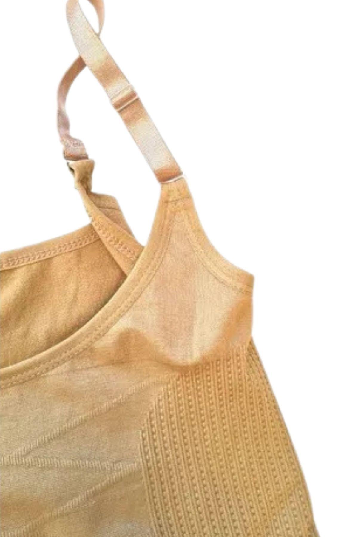 Camiseta Pabilo Reductora Mujer Faja Nylon Compresión 1000-1