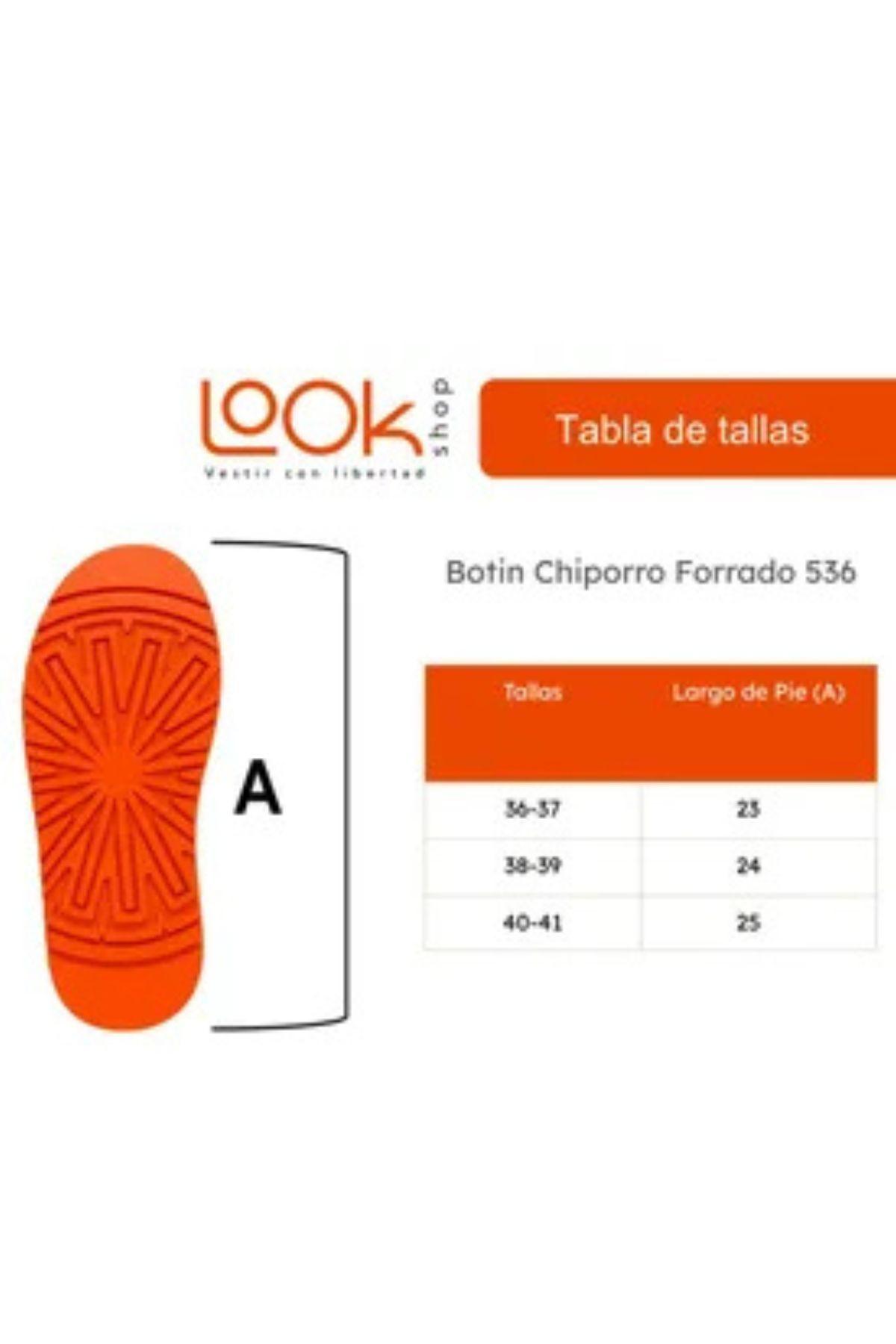 Botin Chiporro Forrado Hombre Mujer Y Niños. Bota Invierno 536-7