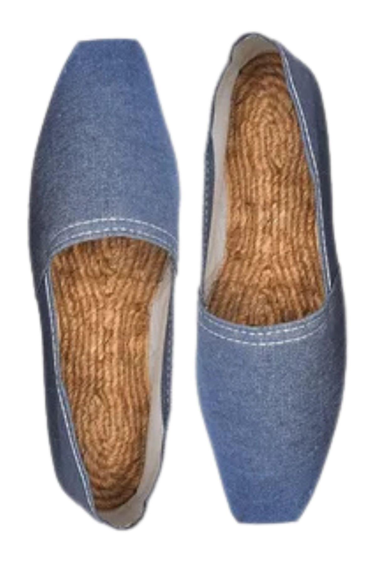 Alpargatas Iberia. Suela Cañamo Yute 100% Natural. Excelente Azul Jeans-2