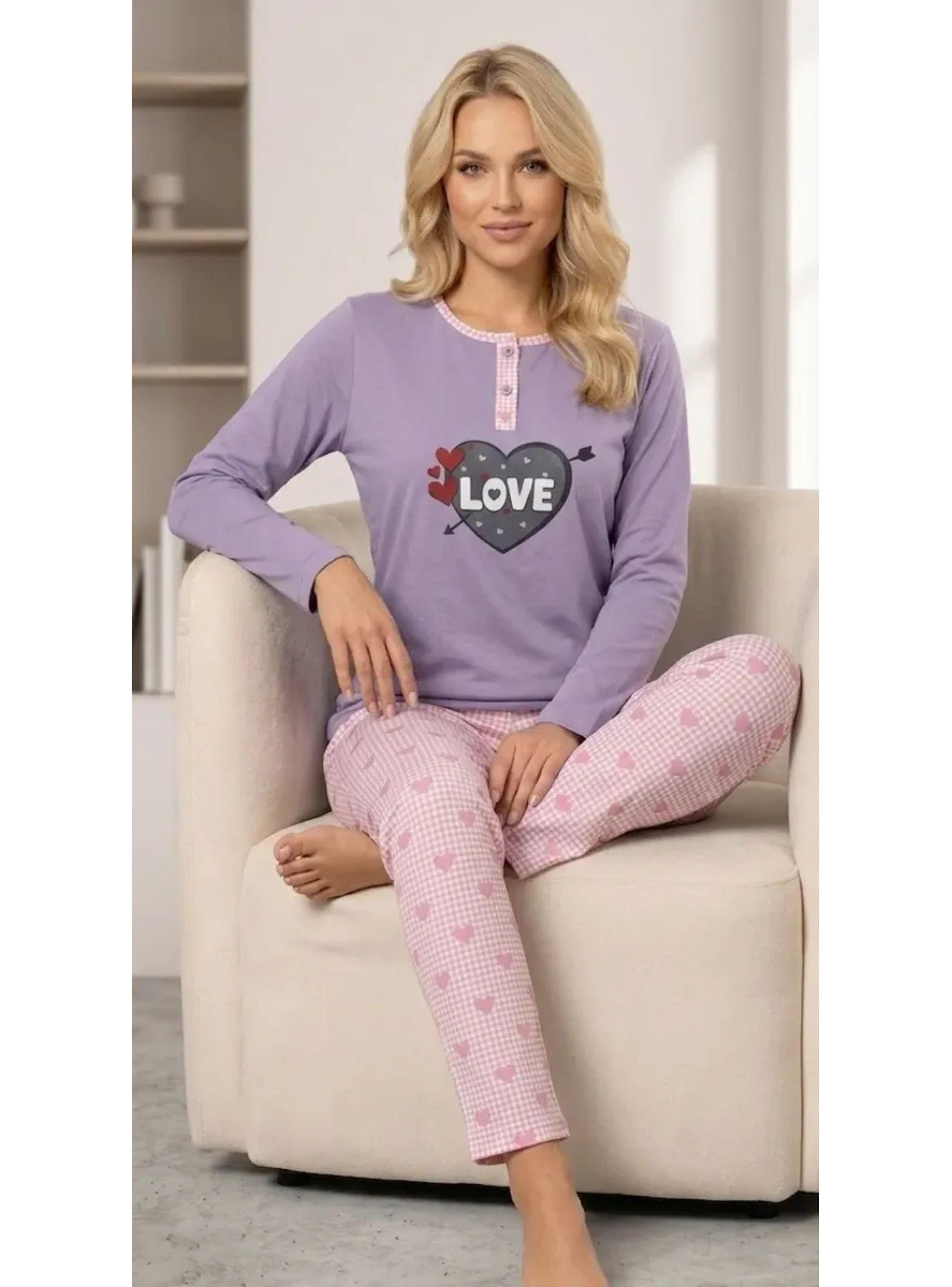 Pack 2 Pijama Mujer Manga Larga. Pantalón Y Polera. Oferta! 420-4