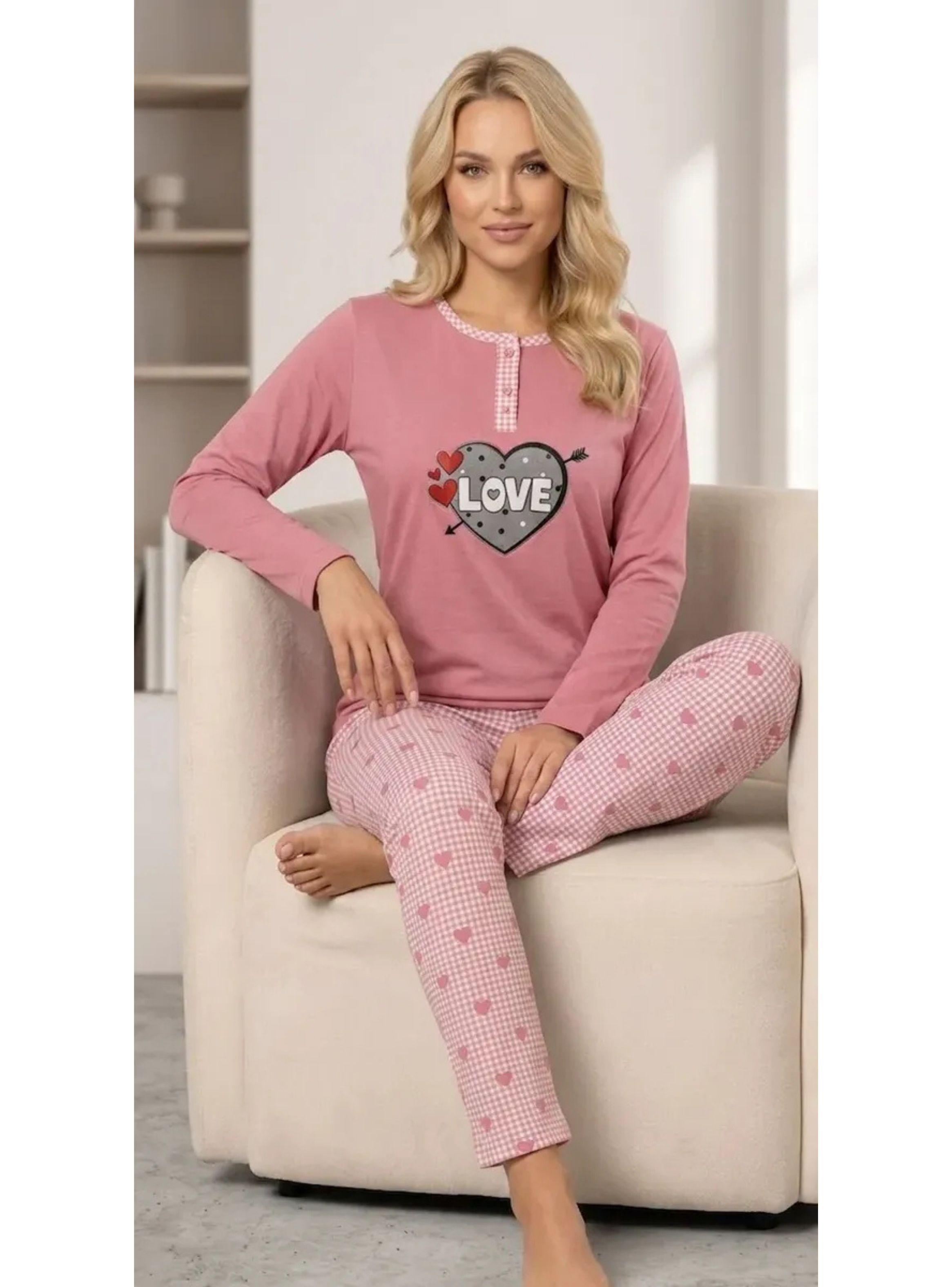 Pack 2 Pijama Mujer Manga Larga. Pantalón Y Polera. Oferta! 420-6