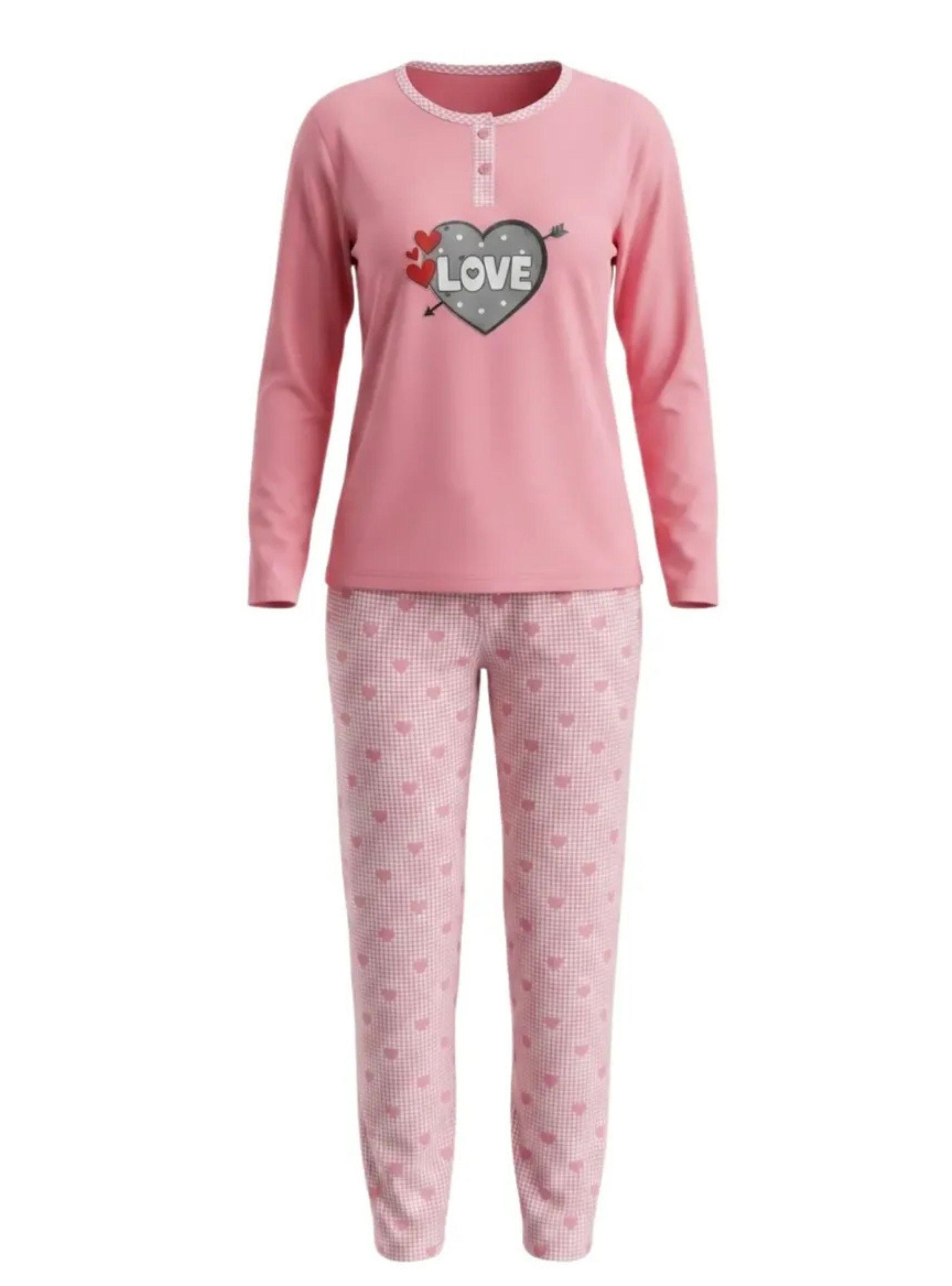 Pack 2 Pijama Mujer Manga Larga. Pantalón Y Polera. Oferta! 420-7