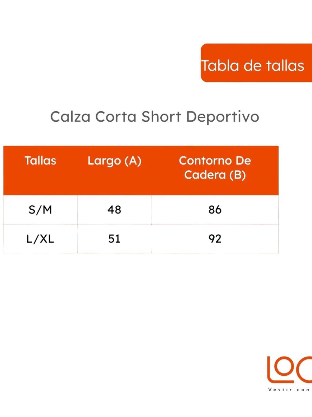 Calza Corta Short Deportivo Lycra Premium 012-3