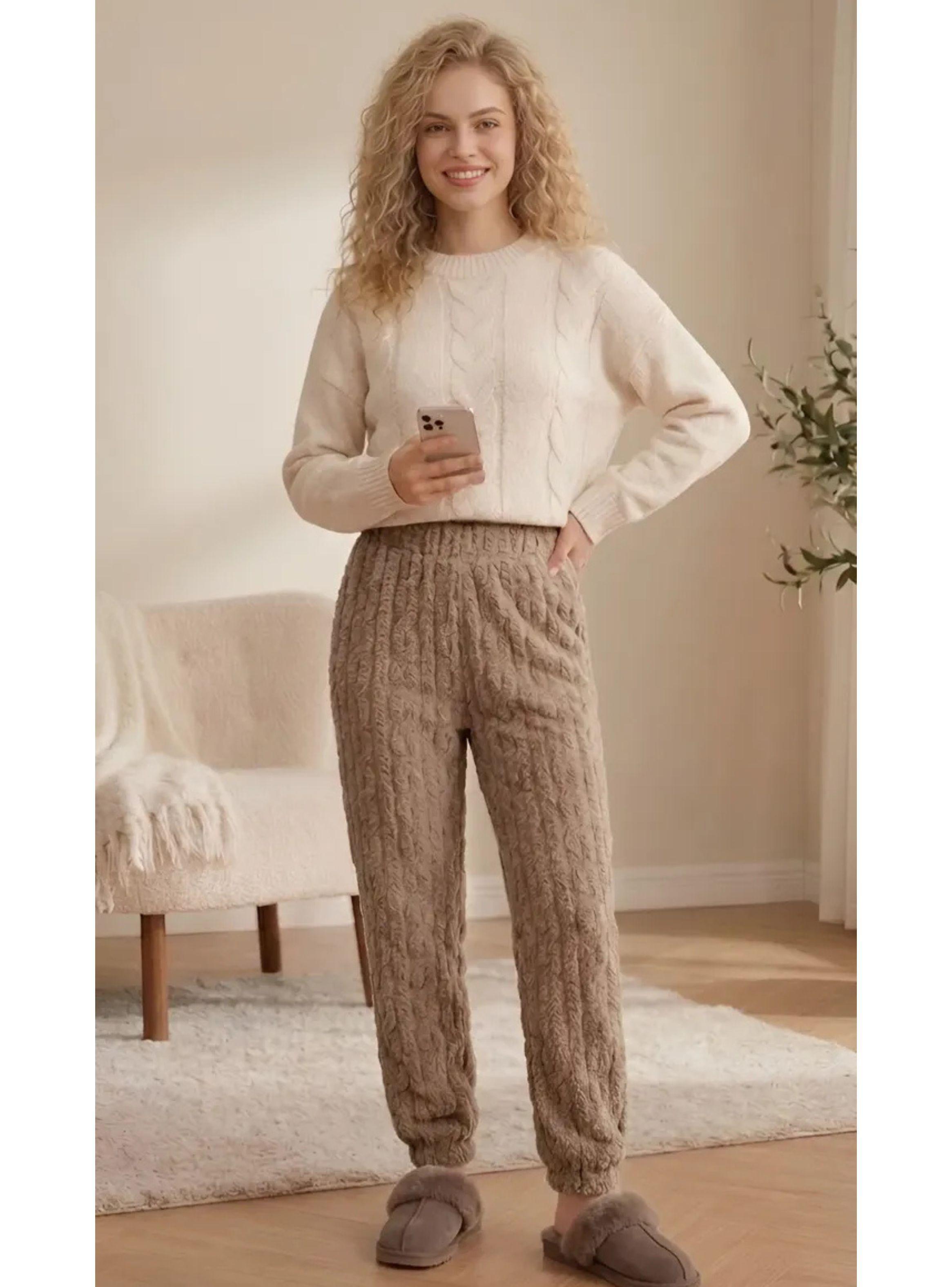 Pack 3 Pijama Pantalón De Dormir Polar Invierno Mujer 1085-2