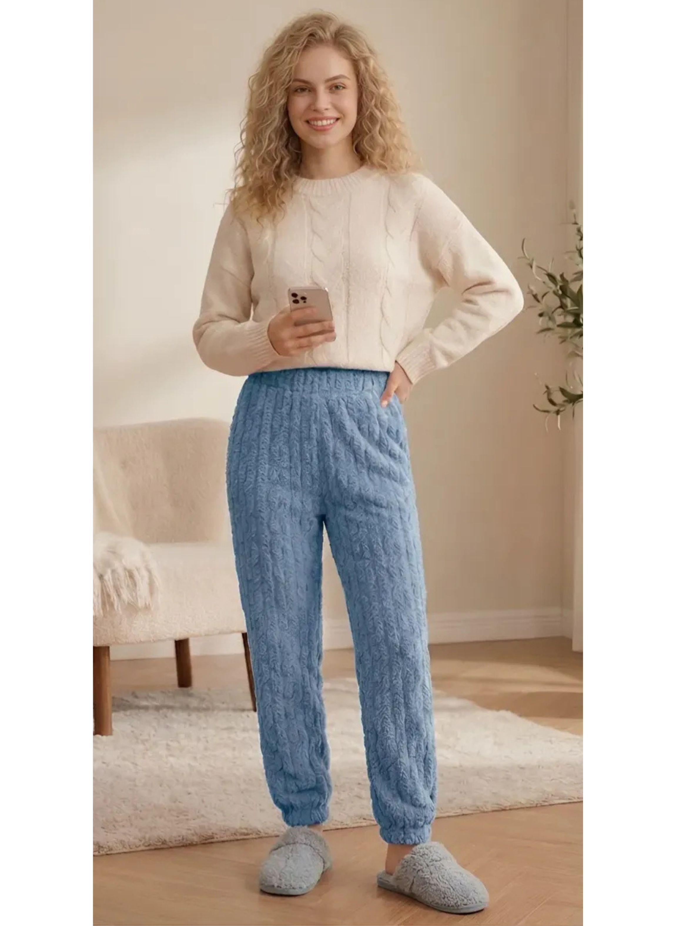Pack 3 Pijama Pantalón De Dormir Polar Invierno Mujer 1085-3