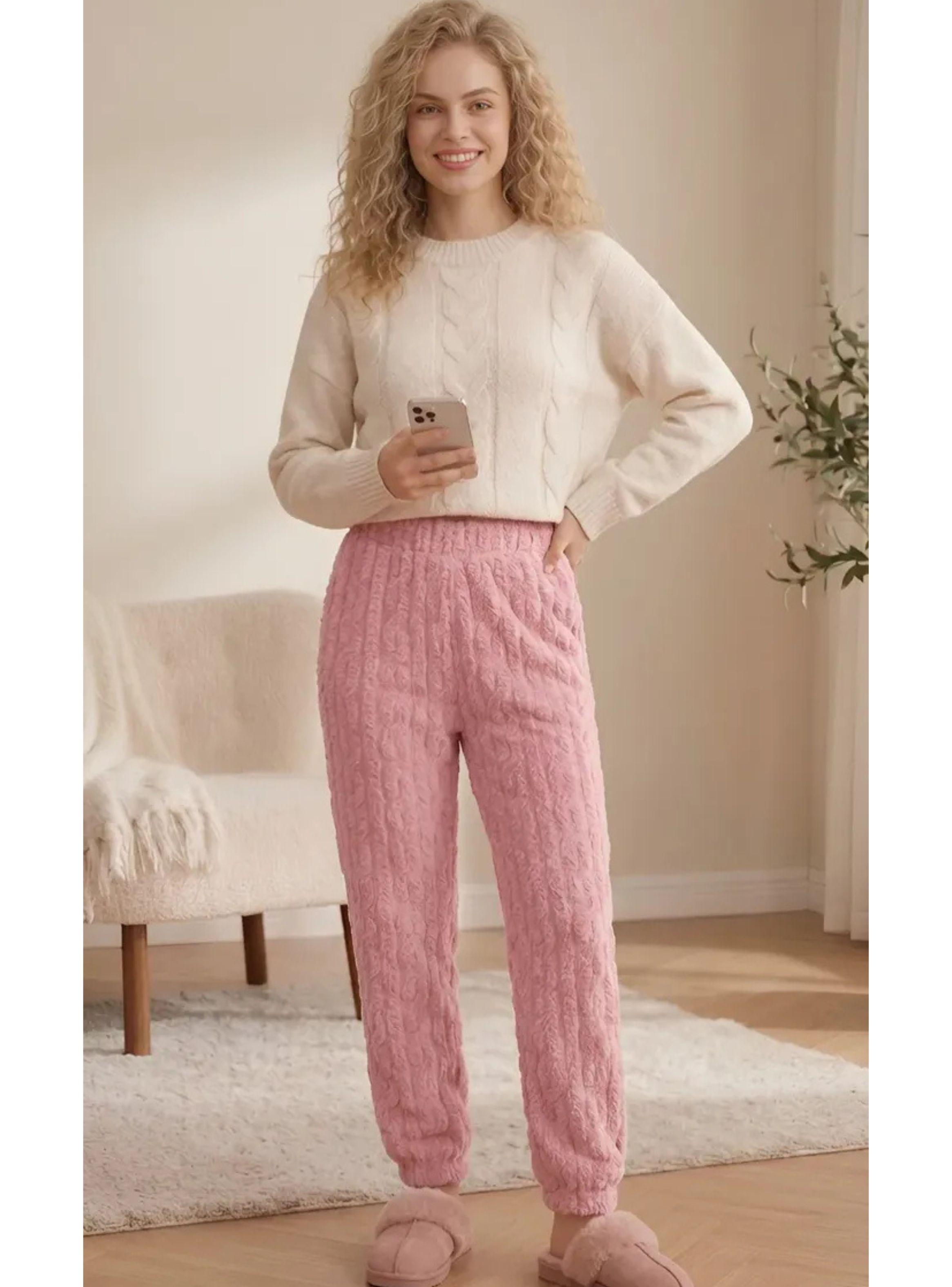 Pack 3 Pijama Pantalón De Dormir Polar Invierno Mujer 1085-6