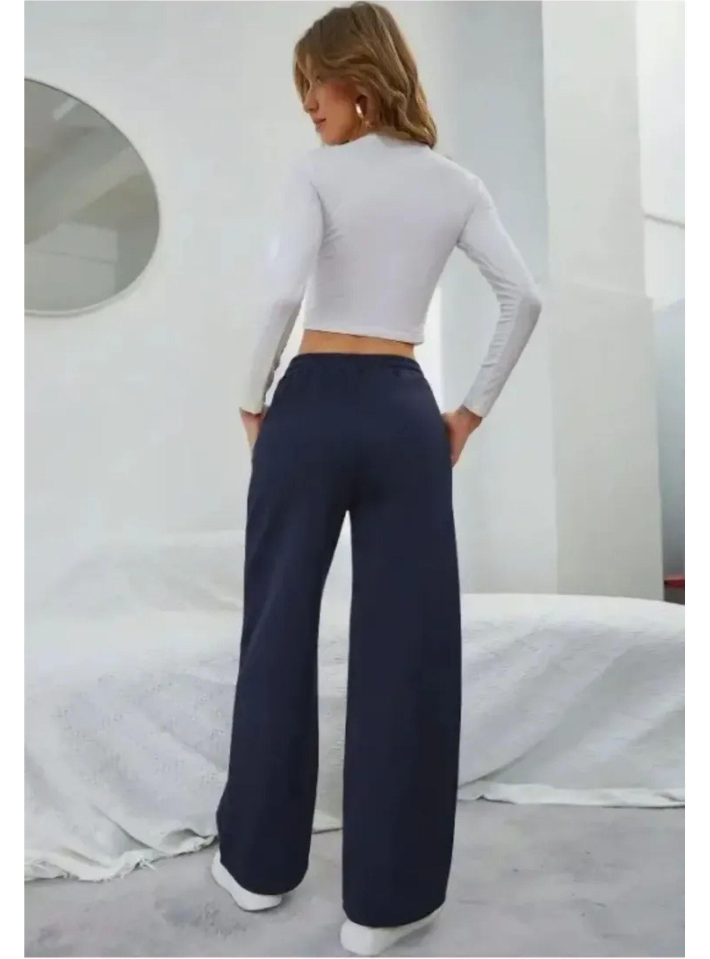 Pantalón Recto Jogger Buzo Mujer Algodón Forro Polar 138-2