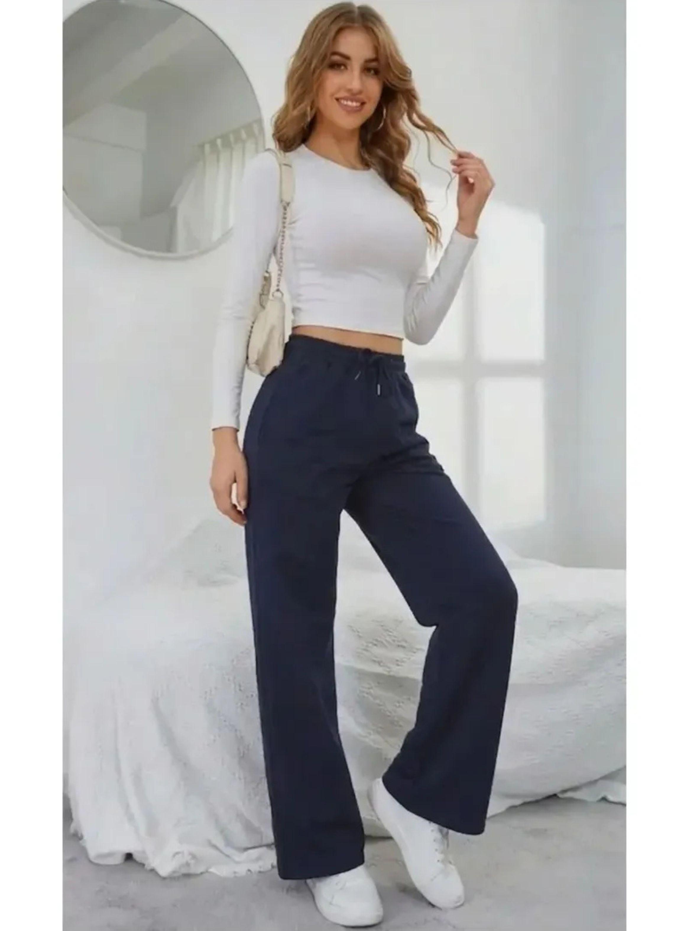 Pantalón Recto Jogger Buzo Mujer Algodón Forro Polar 138-3