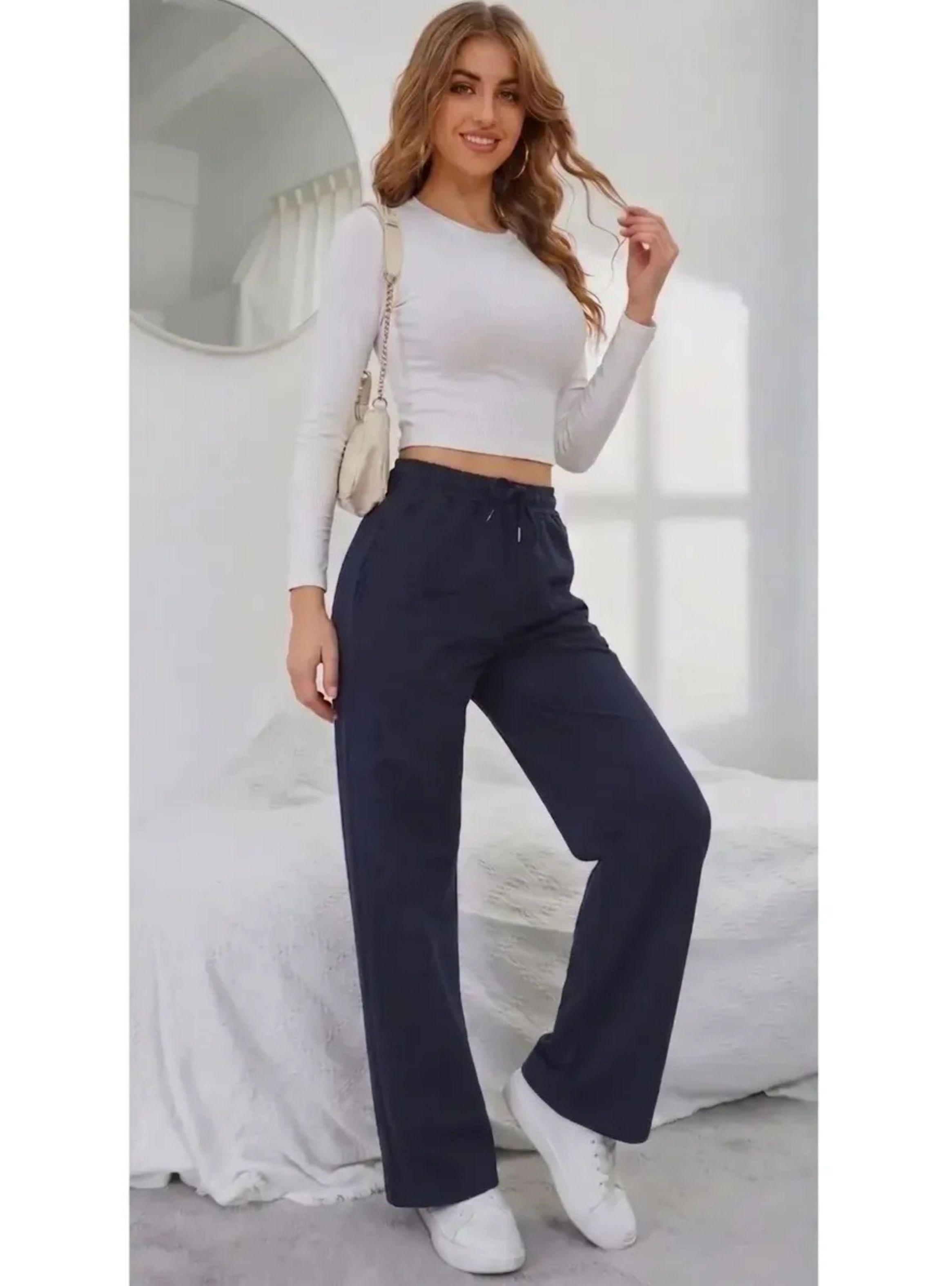 Pantalón Recto Jogger Buzo Mujer Algodón Forro Polar 138-2