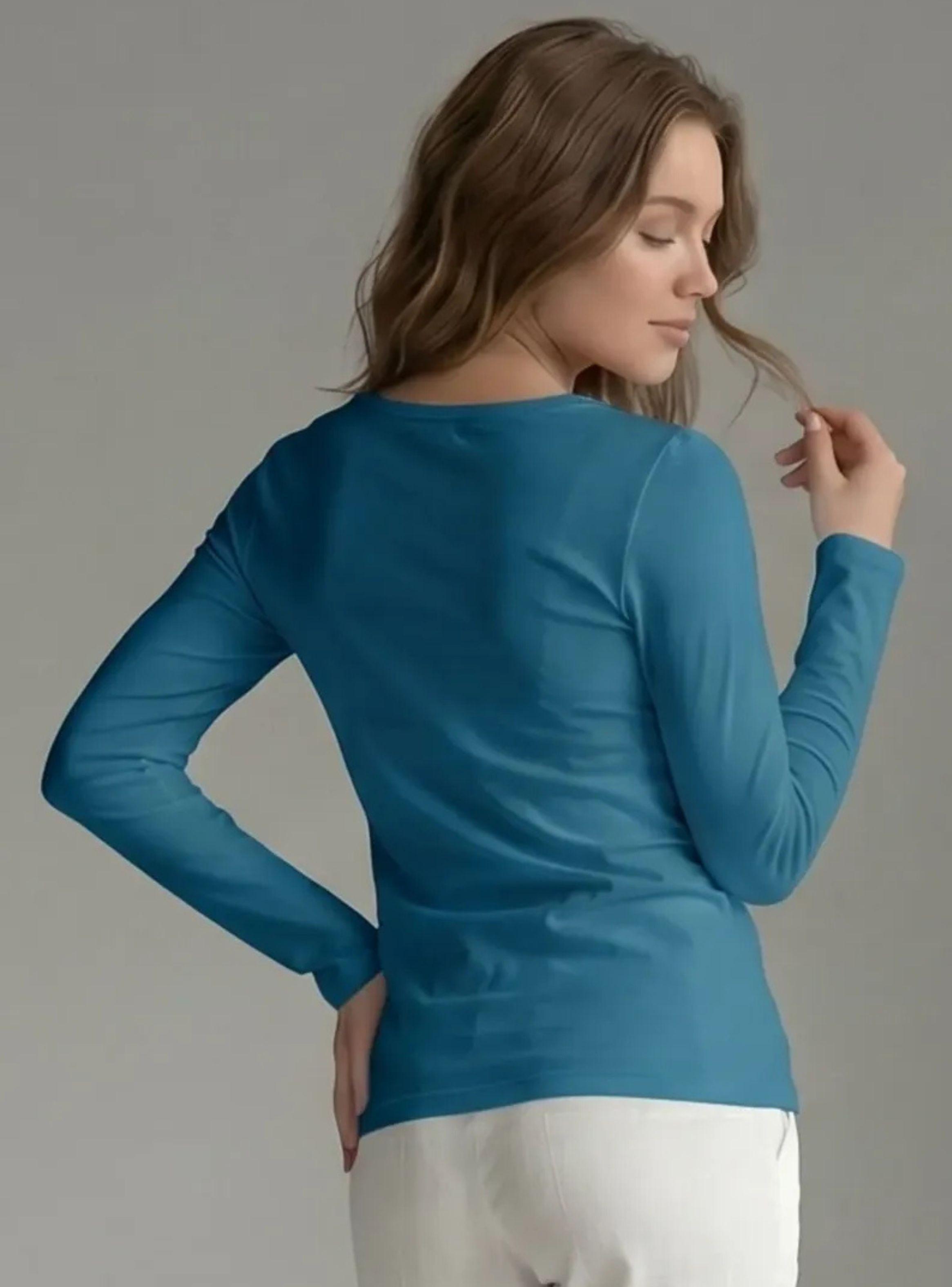Camiseta Invierno Mujer Forro Polar Elasticada Colores 301-4