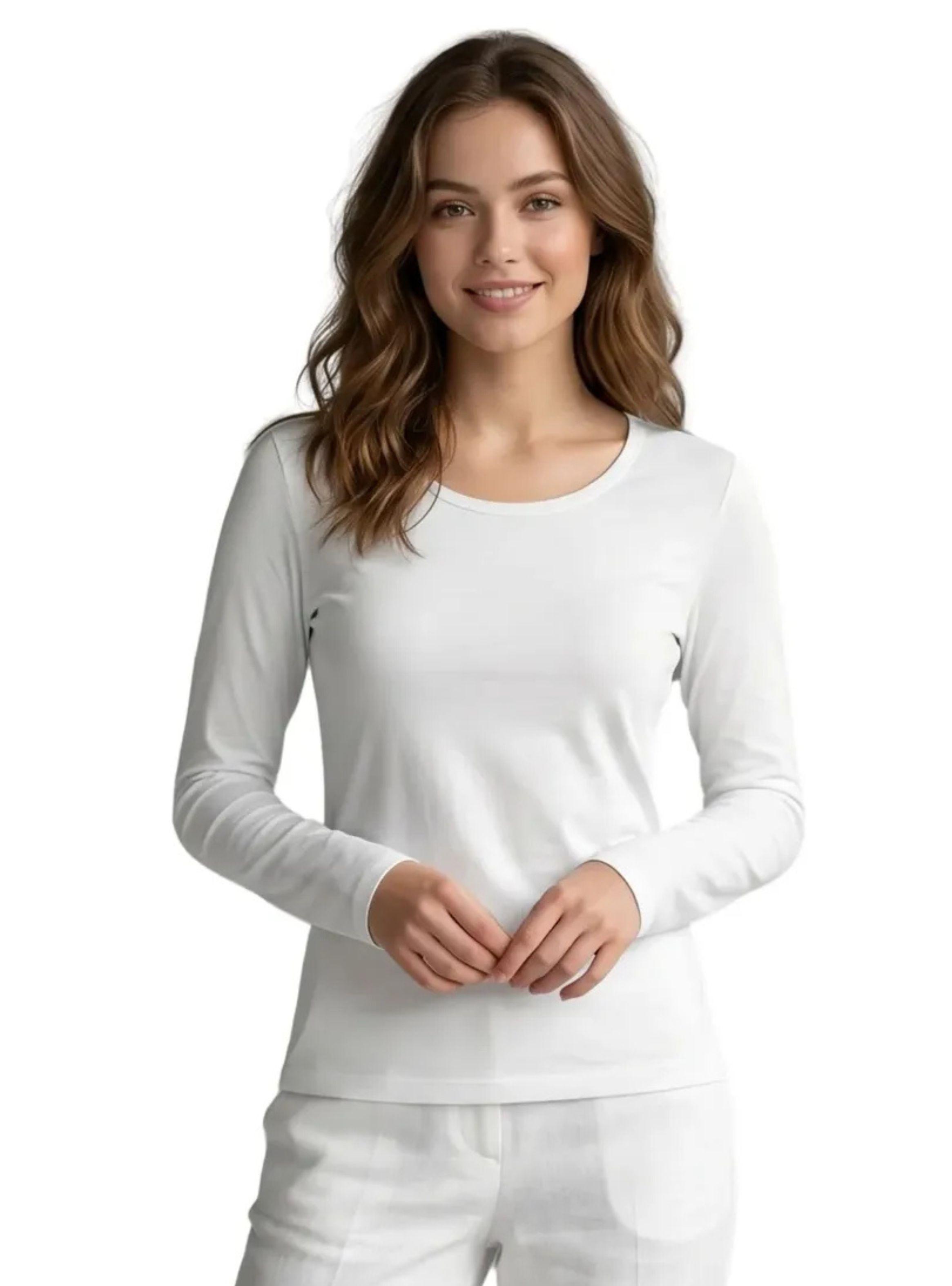 Camiseta Invierno Mujer Forro Polar Elasticada Colores 301-0