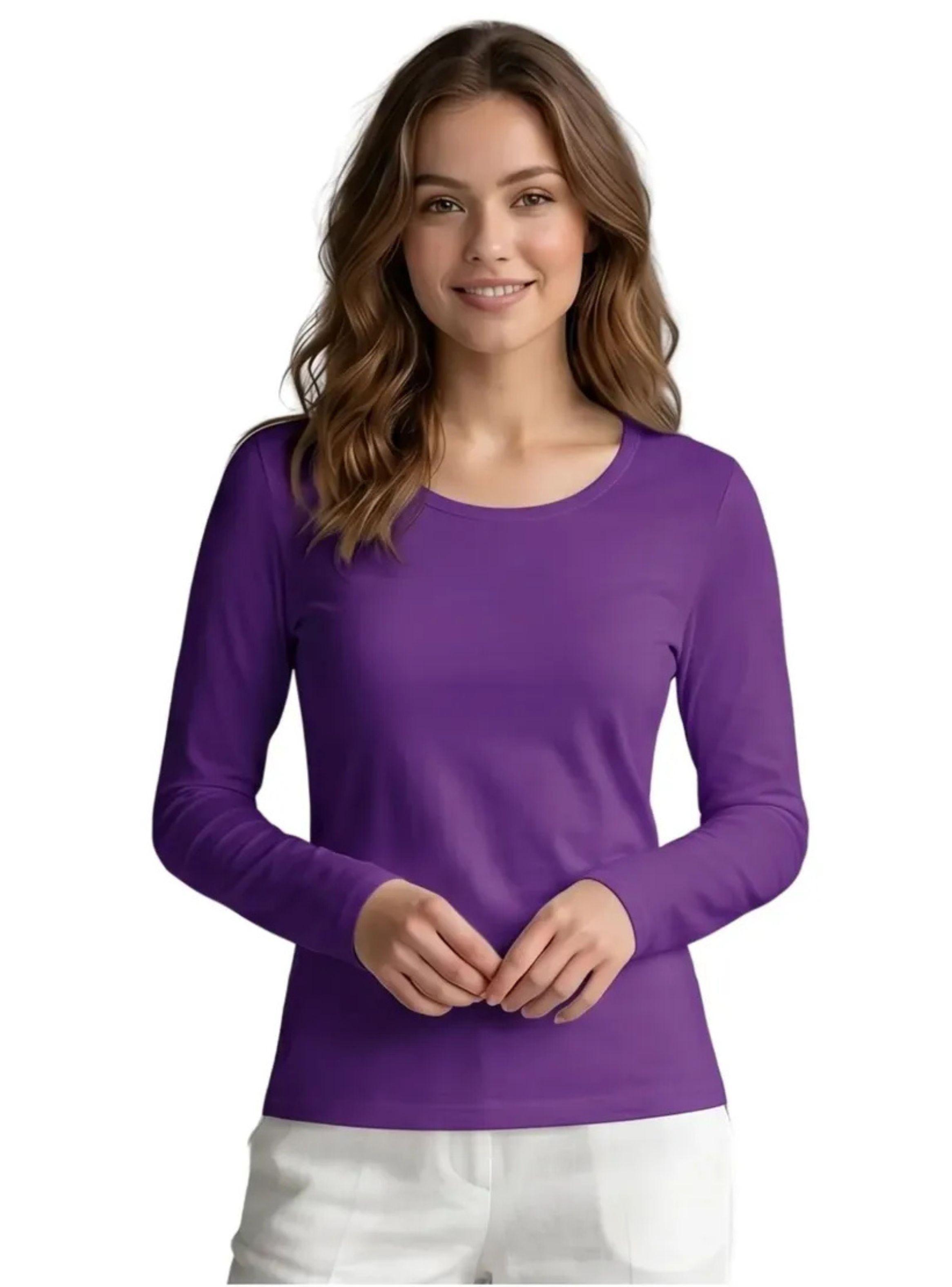 Camiseta Invierno Mujer Forro Polar Elasticada Colores 301-0