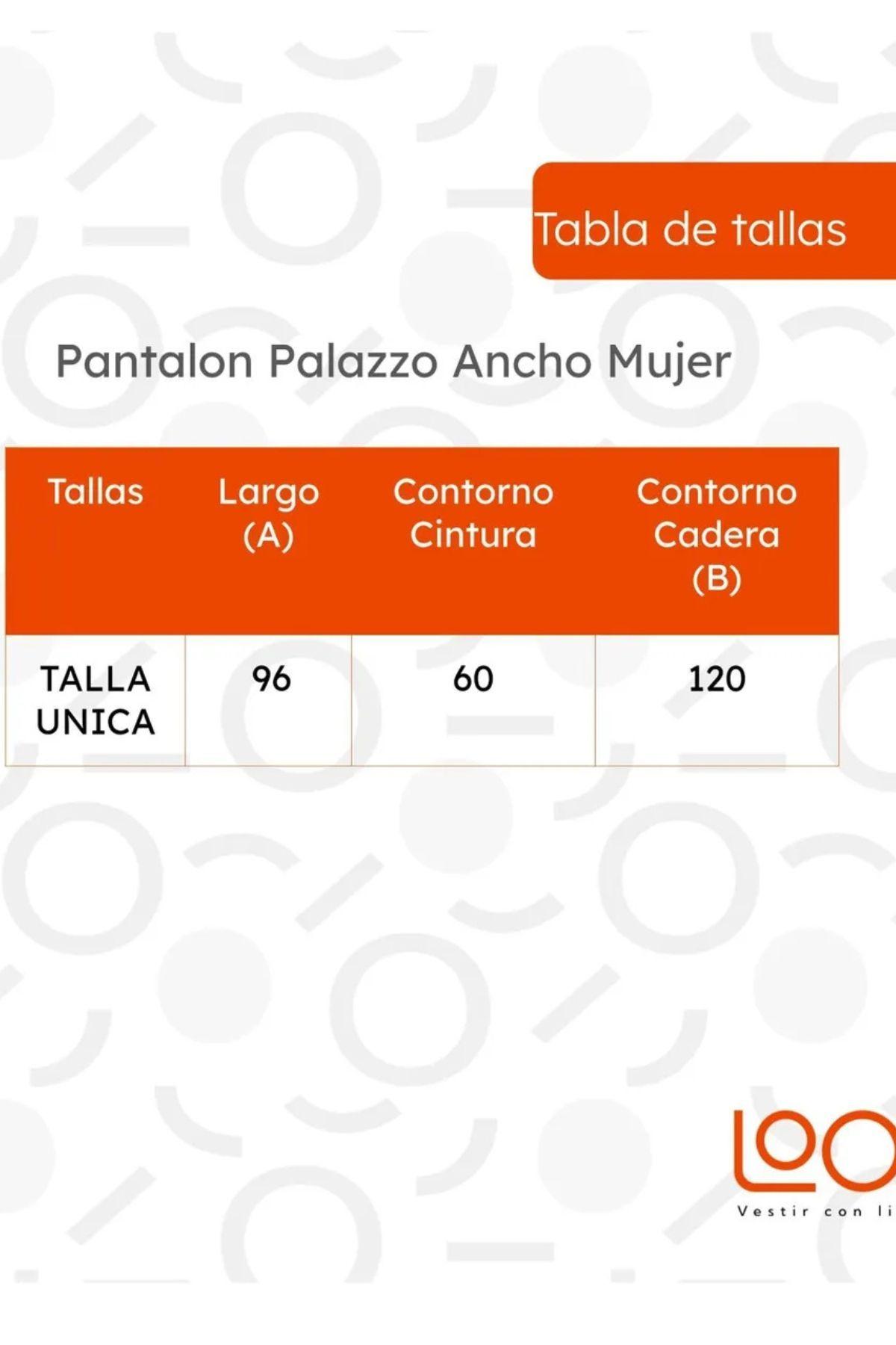 Pantalón Palazzo Ancho, Tela Liviana Verano 303-3