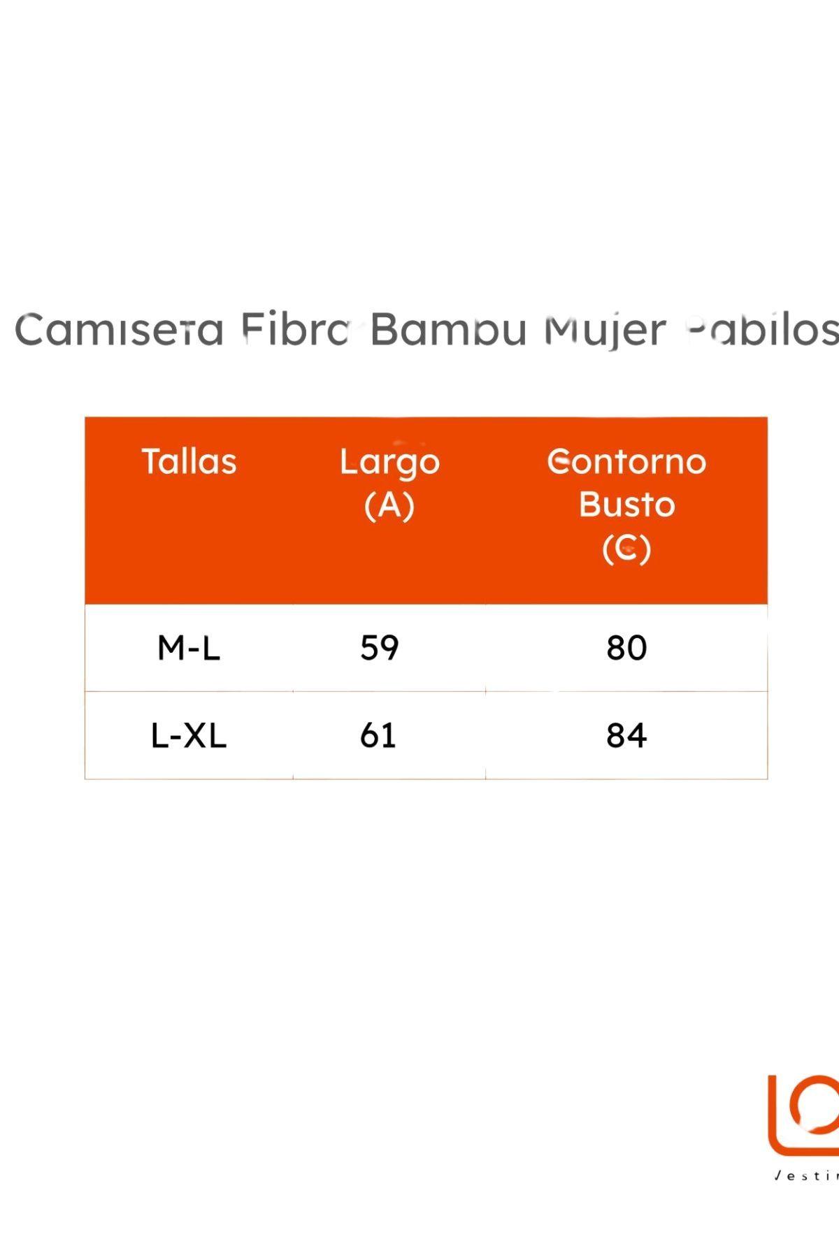 Camiseta Fibra Bambú Mujer Pabilos. Elasticada 710-2
