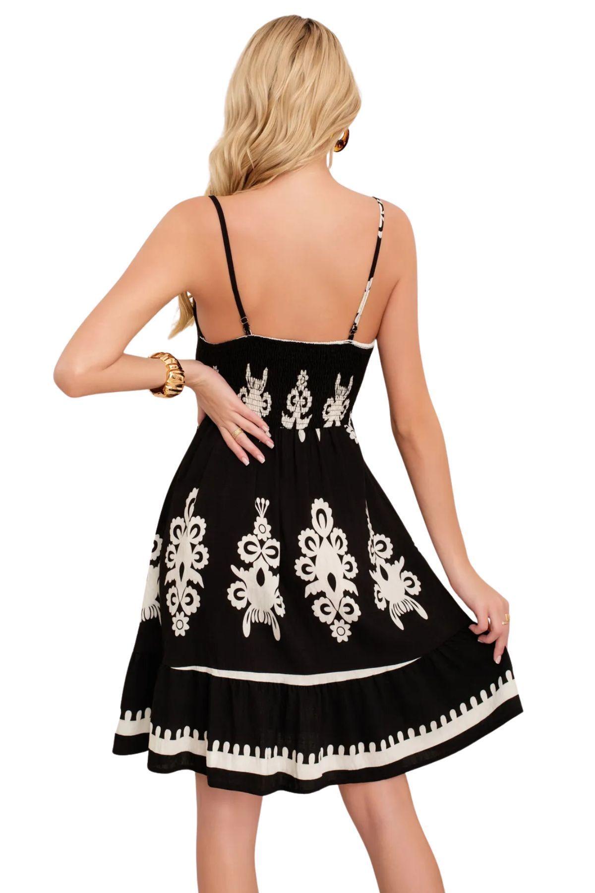 Vestido Corto Primavera Verano Mujer. Escote Corazón 3382-2