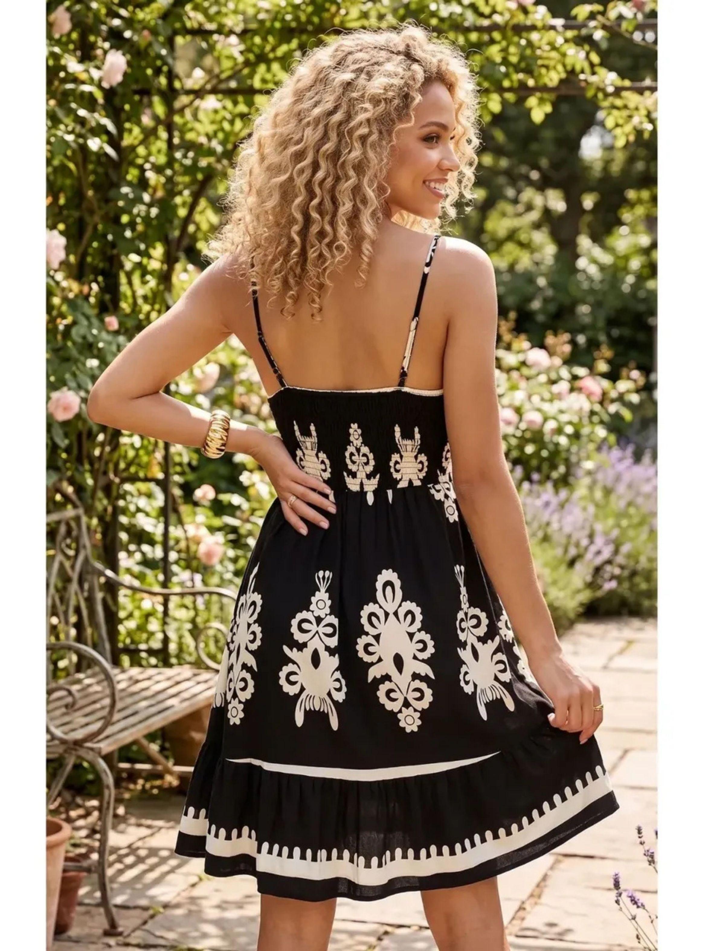 Vestido Corto Primavera Verano Mujer. Escote Corazón 3382-3