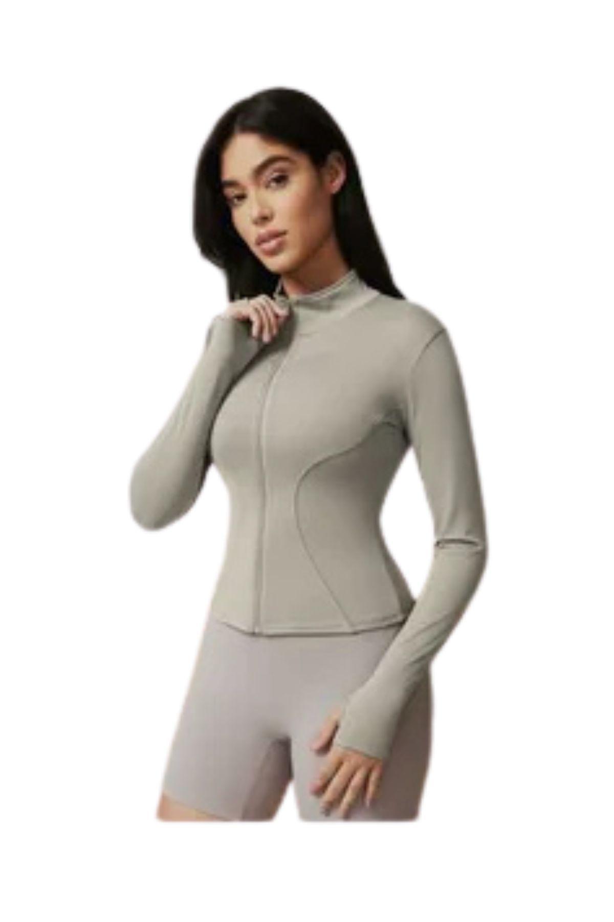 Chaqueta Deportiva Yoga Mujer. Ajustada Compresión Viral 9014-3