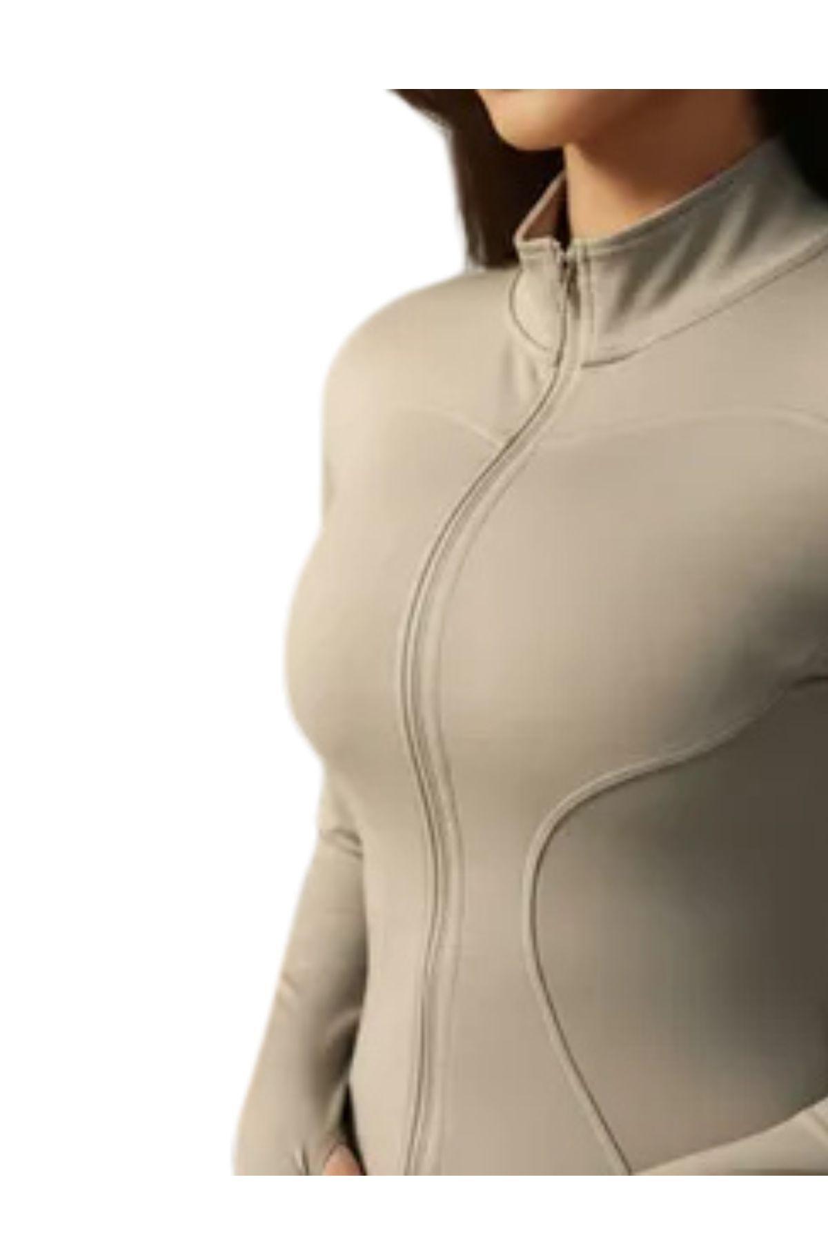 Chaqueta Deportiva Yoga Mujer. Ajustada Compresión Viral 9014-5