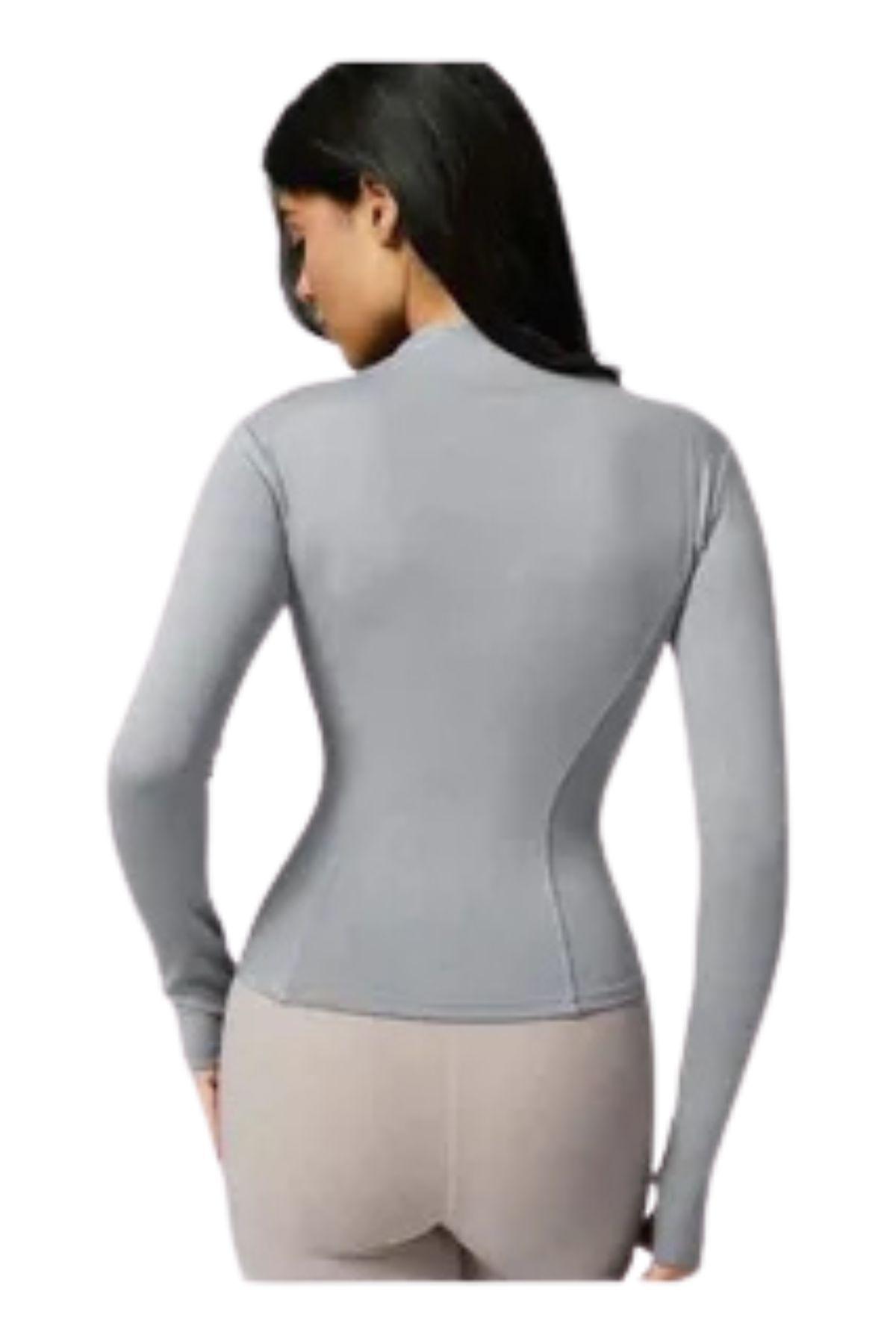 Chaqueta Deportiva Yoga Mujer. Ajustada Compresión Viral 9014-6