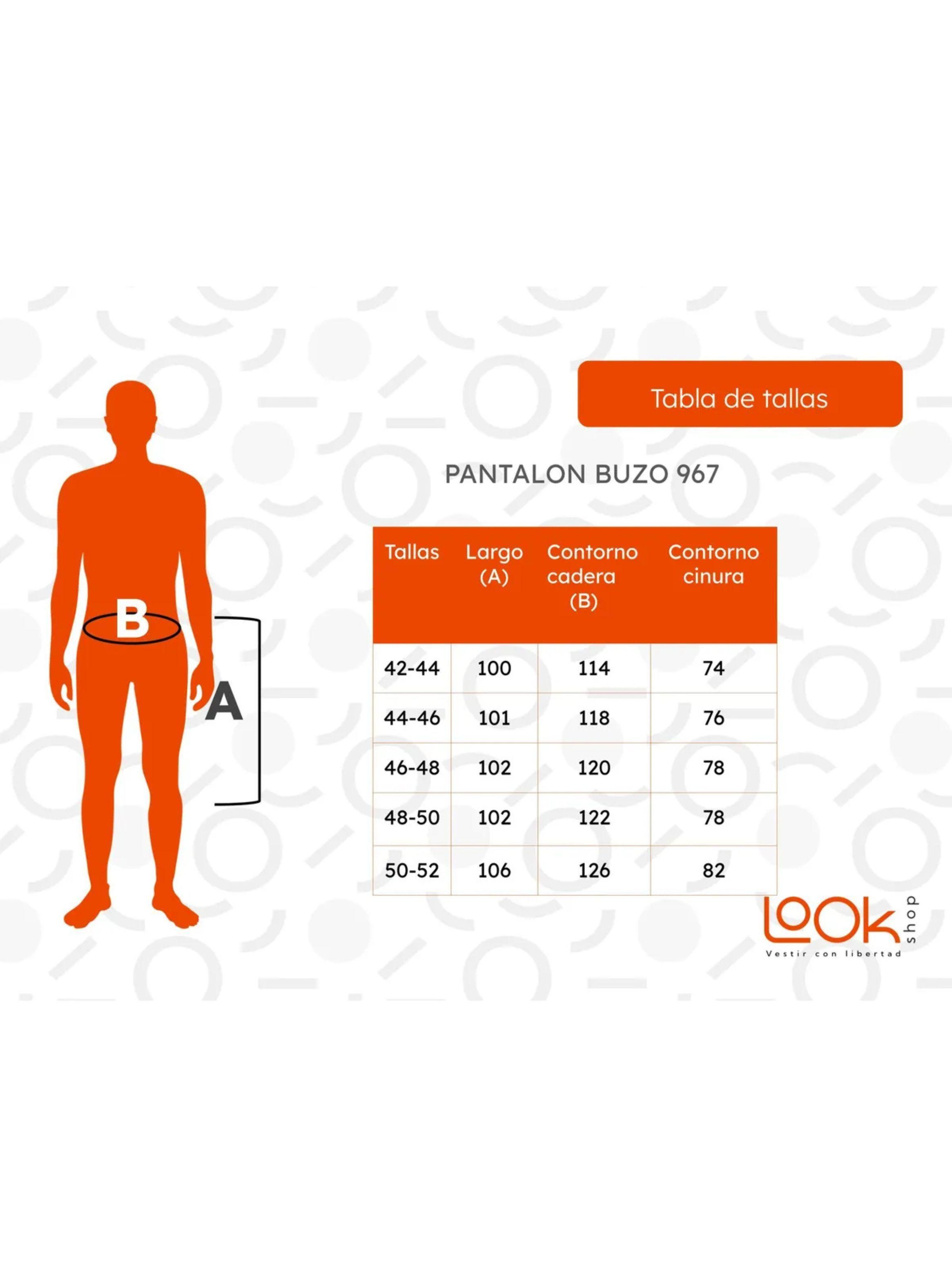 Pantalon Buzo Recto Tradicional Invierno Tallas Grandes 967-5