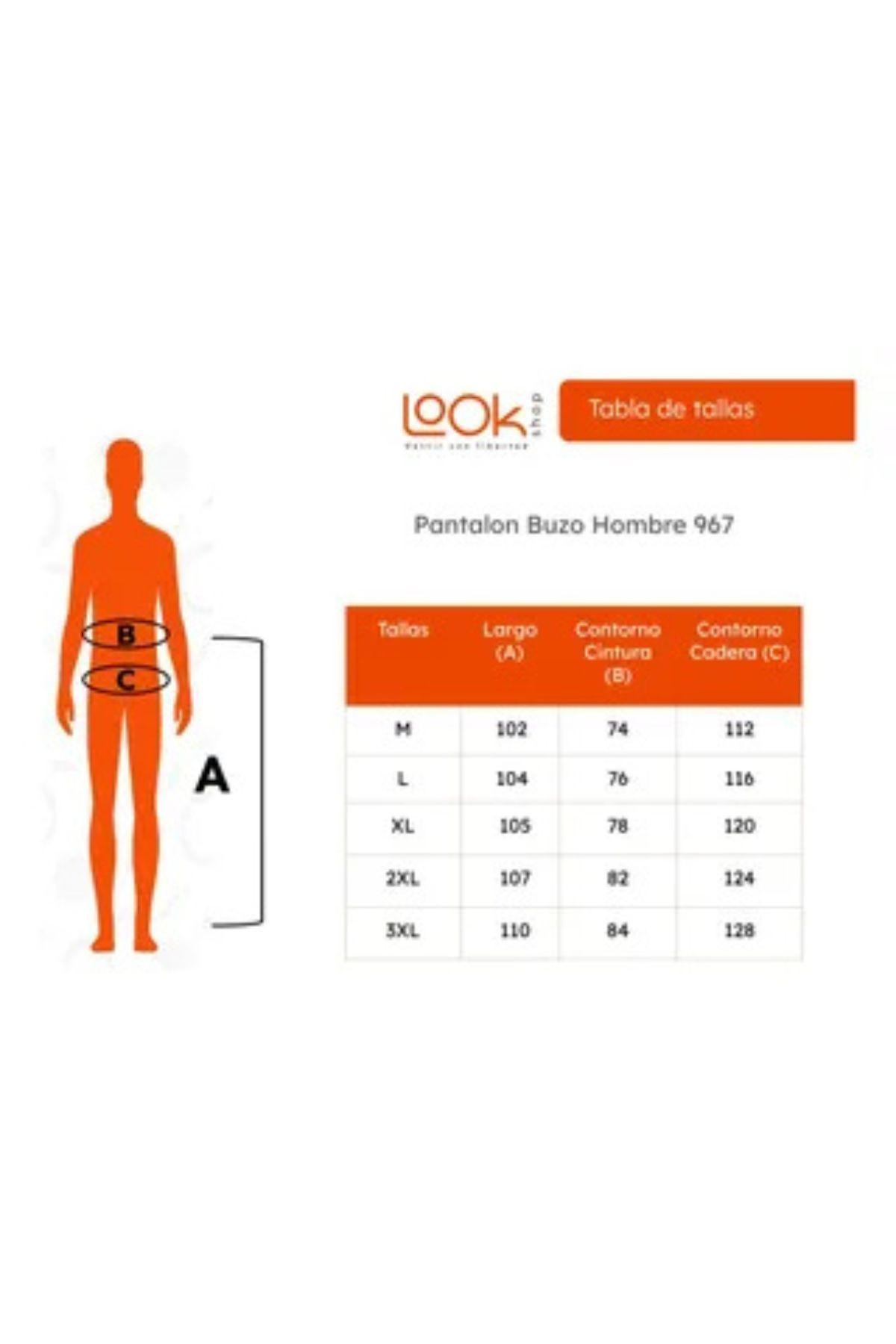 Pantalon Buzo Recto Tradicional Invierno Tallas Grandes 967-7