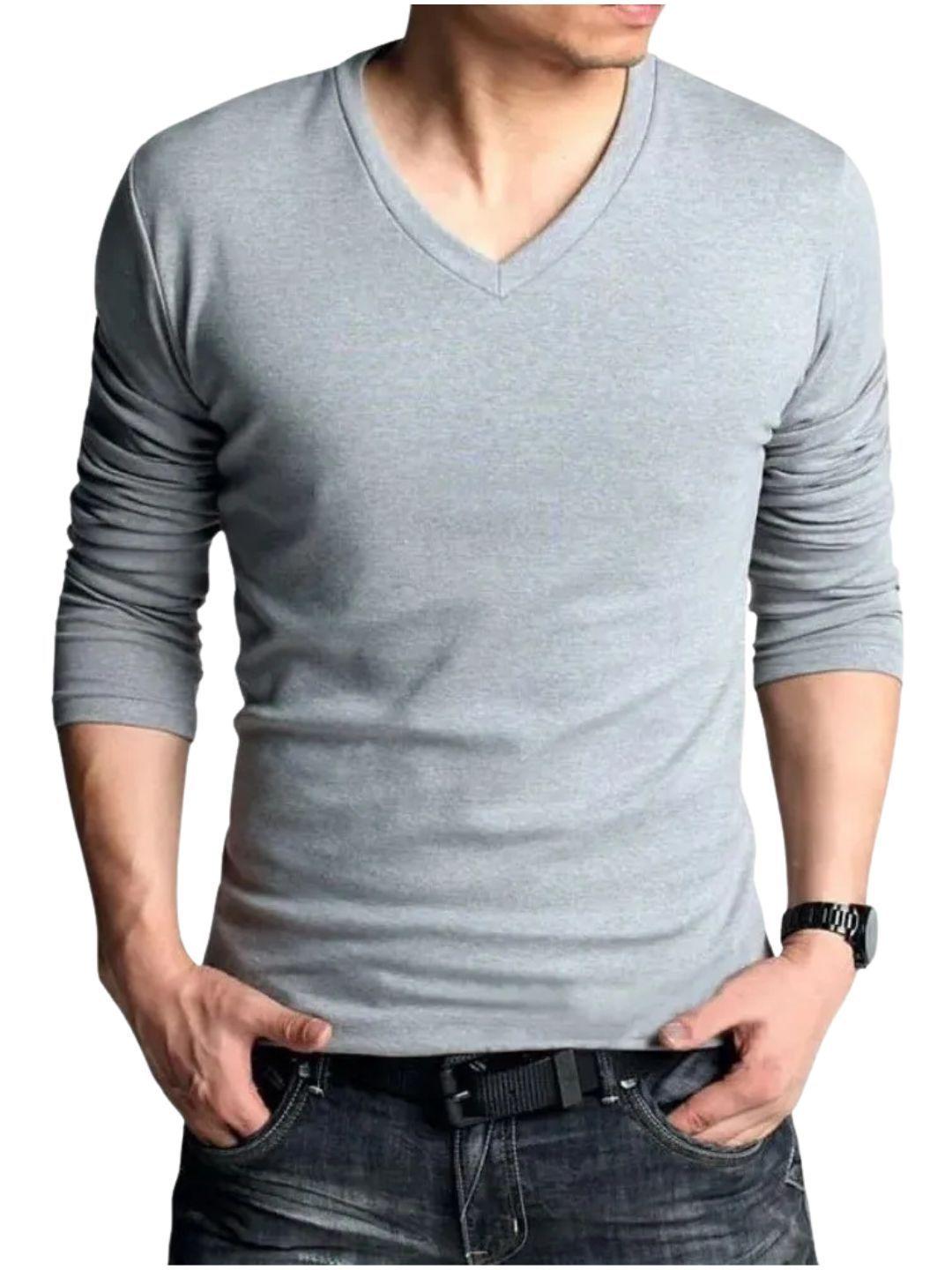Camiseta Manga Corta Cuello V Hombre. Fibra Bambú. 274  -0