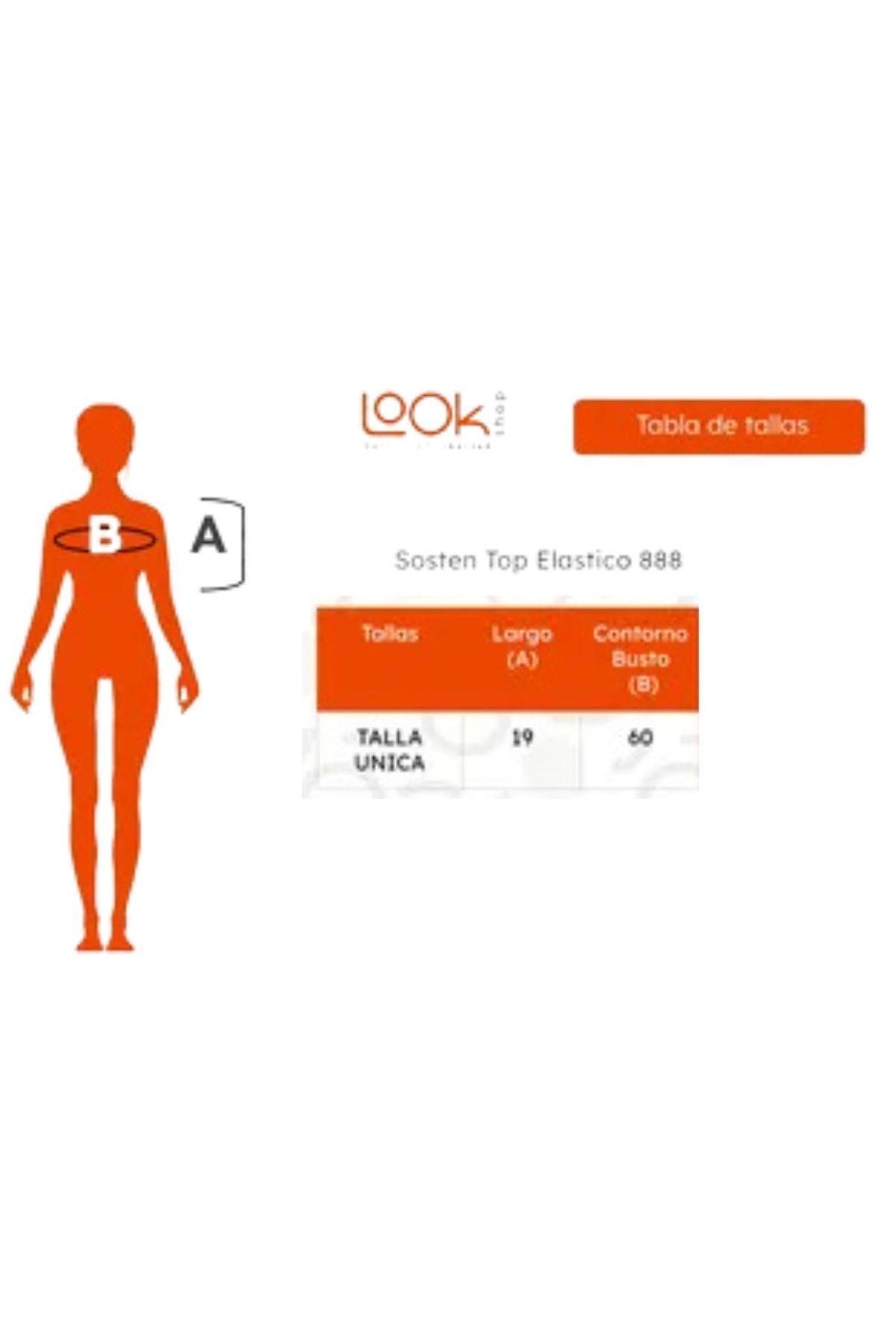 Pack 2 Sostén Top Elasticado Mujer Deportivo Suave. 888-7